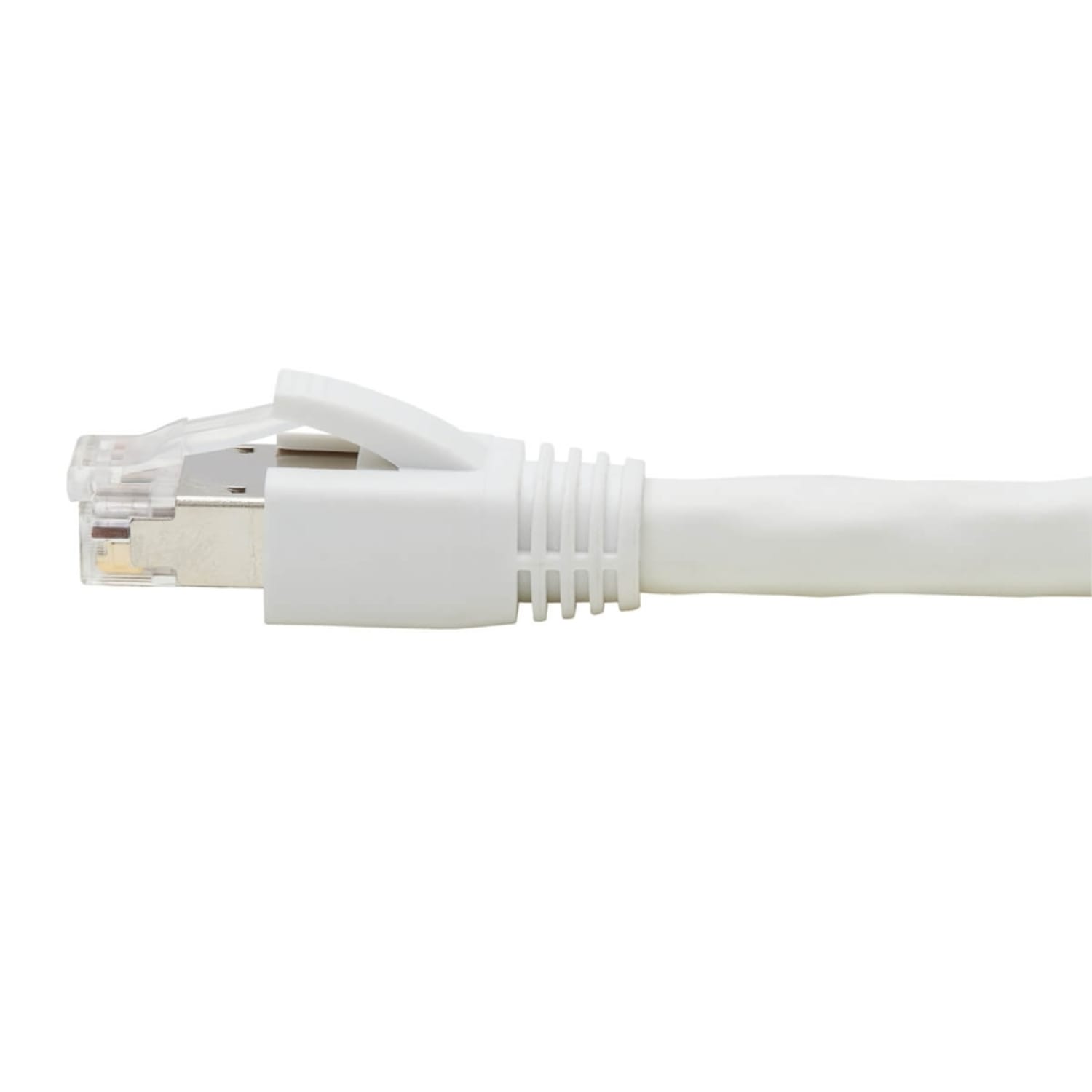 Tripp Lite Cat8 Patch Cable 25G/40G Certified Snagless M/M PoE White 25ft - 25 ft Category 8 Network Cable - Shielding - 22 AWG - White - Image 6