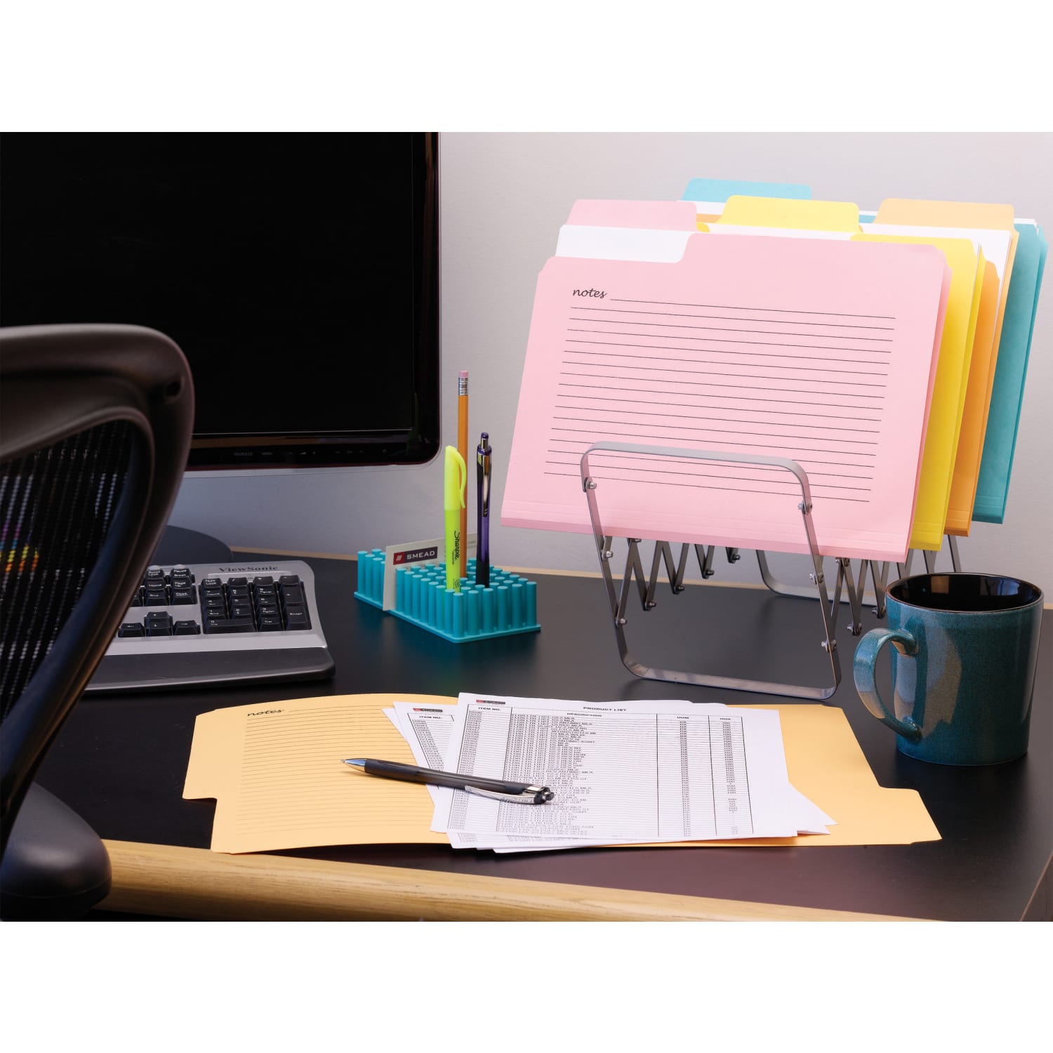 Smead SuperTab Notes File Folders, 8 1/2in x 11in, Letter Size, Assorted Colors, Pack Of 12 - Image 6