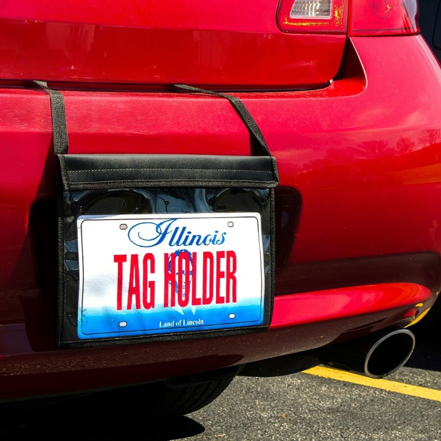 C-Line License Plate Holder - Support 13in x 8.50in Media - 9.3in Width x 14in Length - Vinyl - Clear, Black, Black - 1 Each - Image 5