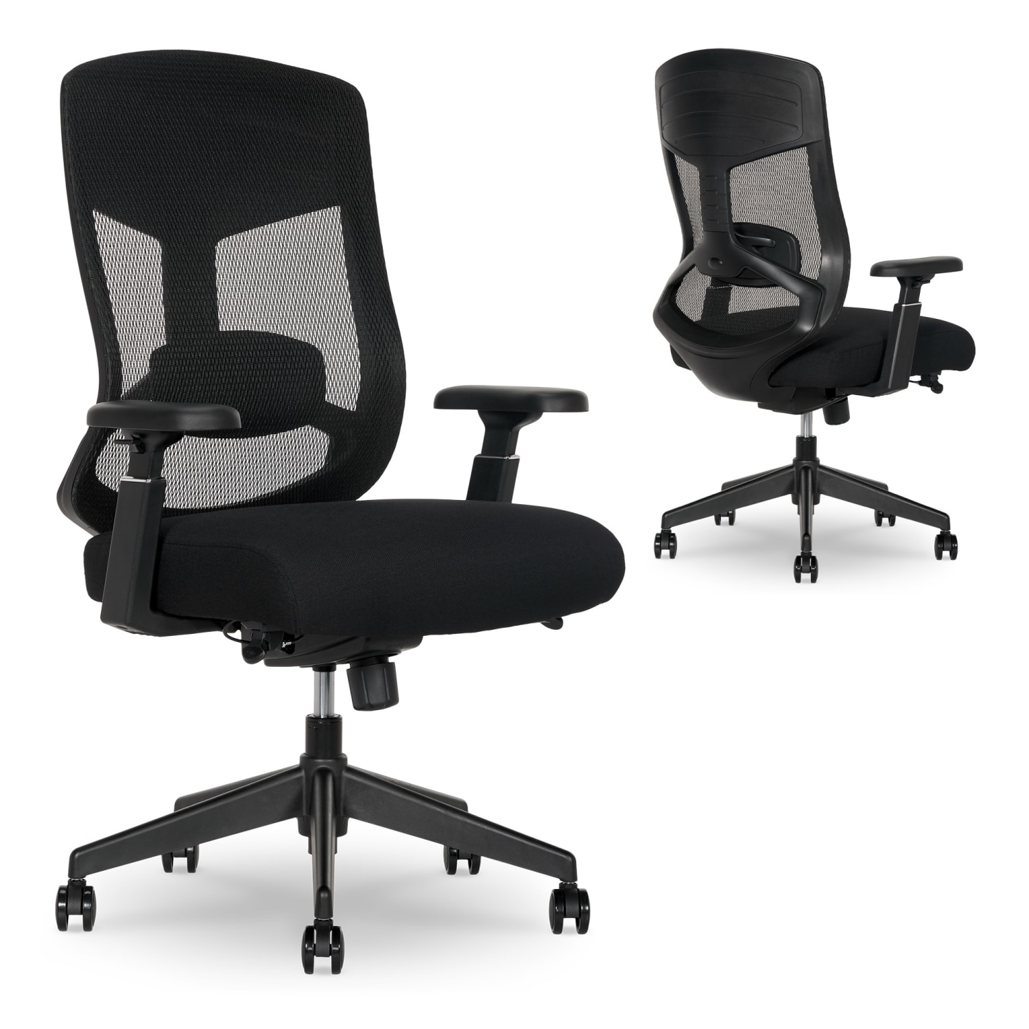 Serta Commercial Eco-2000 Big & Tall Ergonomic Mesh High-Back Executive Office Chair, Black - Image 3