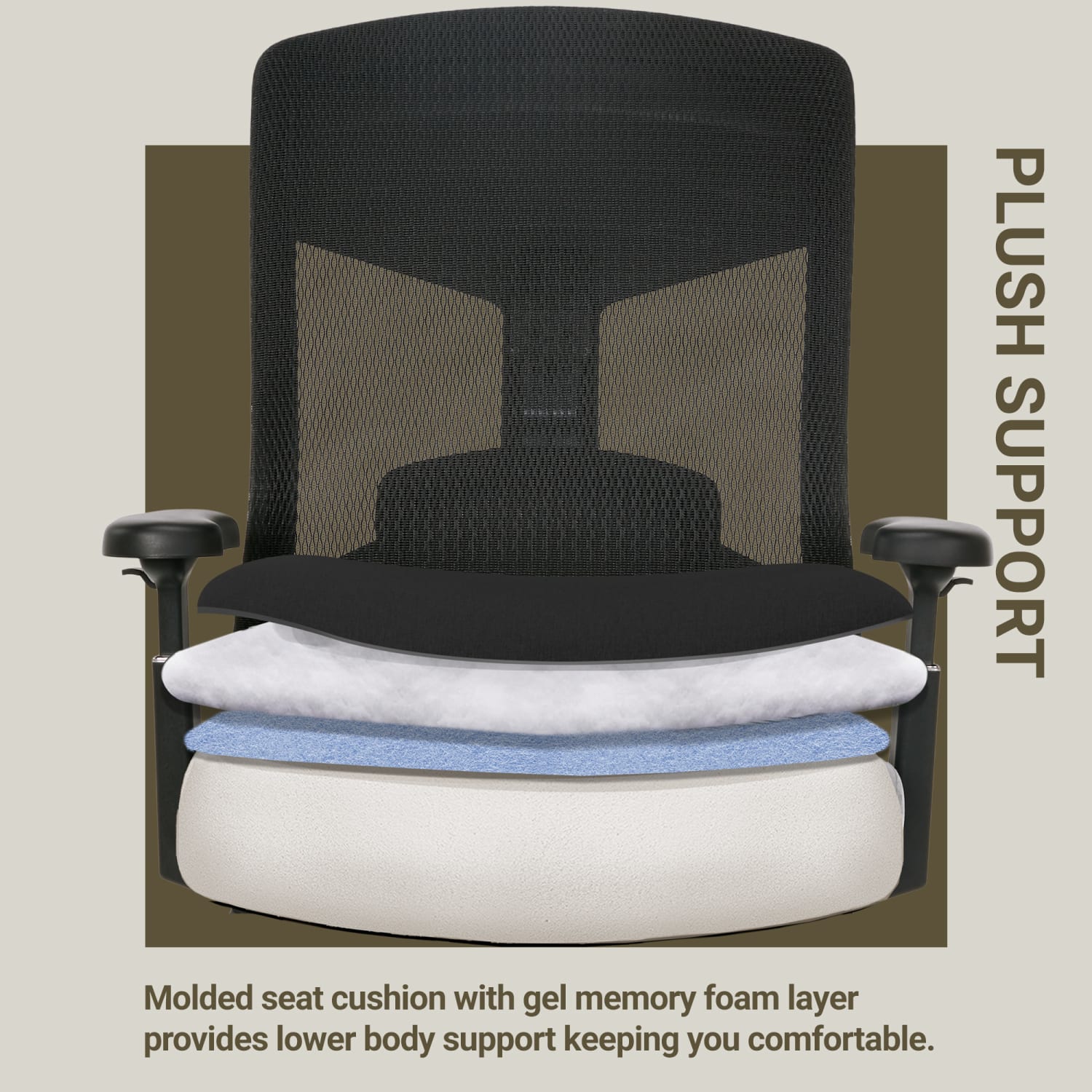 Serta Commercial Eco-2000 Big & Tall Ergonomic Mesh High-Back Executive Office Chair, Black - Image 9