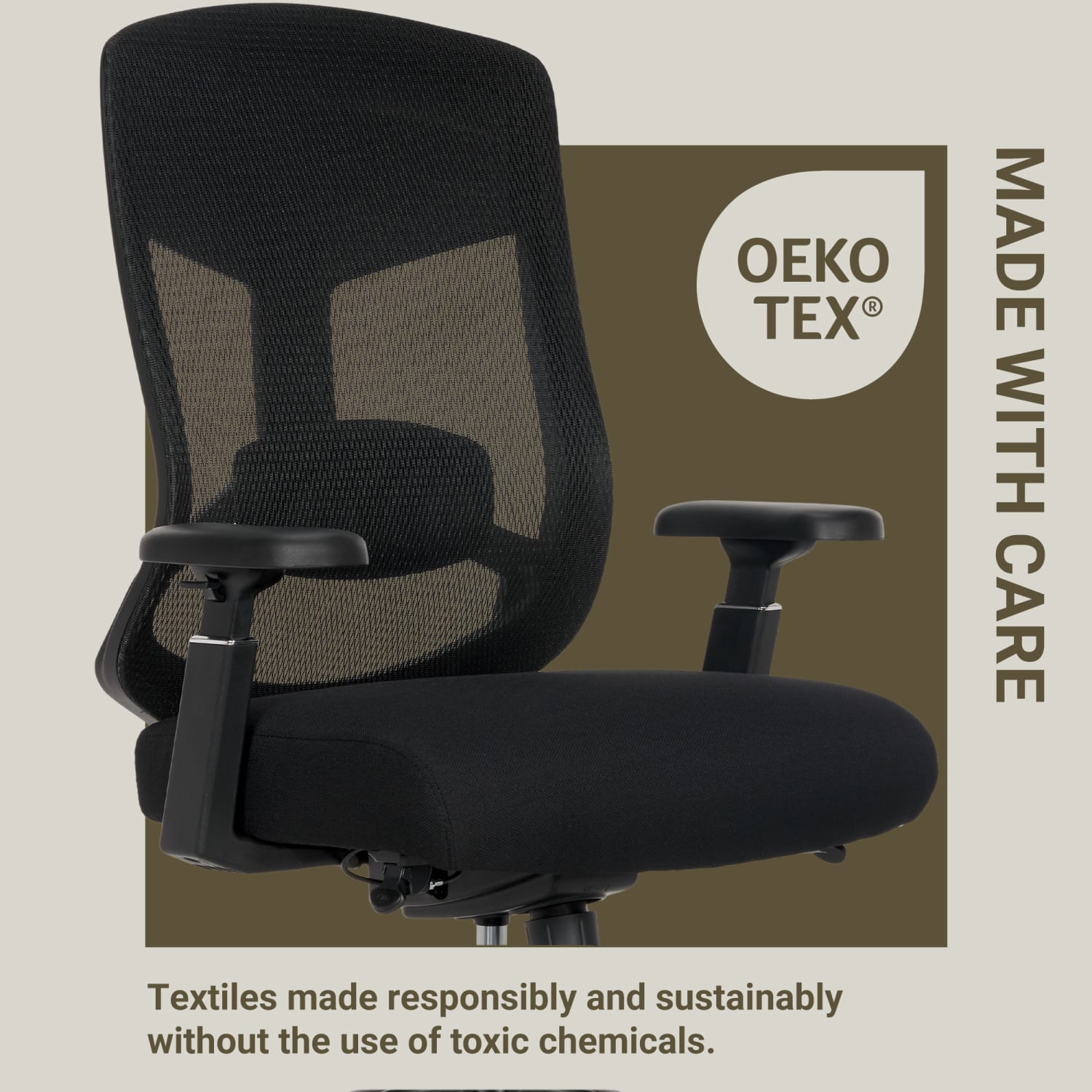 Serta Commercial Eco-2000 Big & Tall Ergonomic Mesh High-Back Executive Office Chair, Black - Image 10