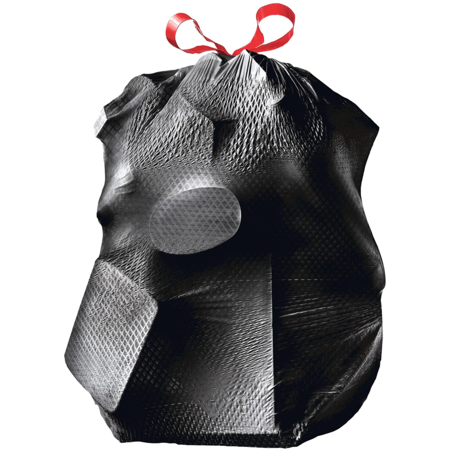 Glad ForceFlexPlus Drawstring Large Trash Bags - Large Size - 30 gal - 0.90 mil (23 Micron) Thickness - Black - 50/Box - Home, Garbage, Office, Commercial, Restaurant - Image 6