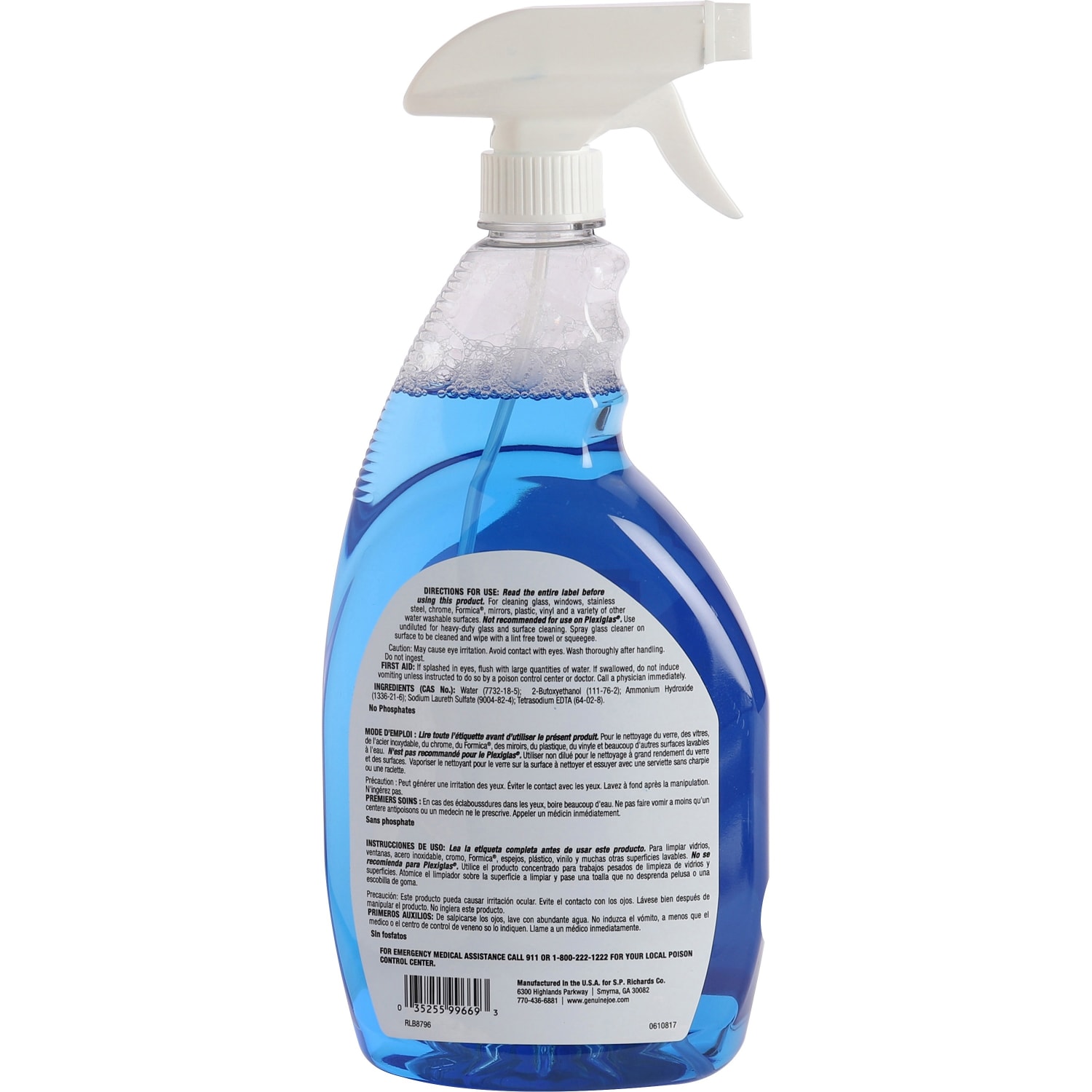 Genuine Joe Ammoniated Glass Cleaner Spray, 32 Oz Bottle, Box Of 6 - Image 5