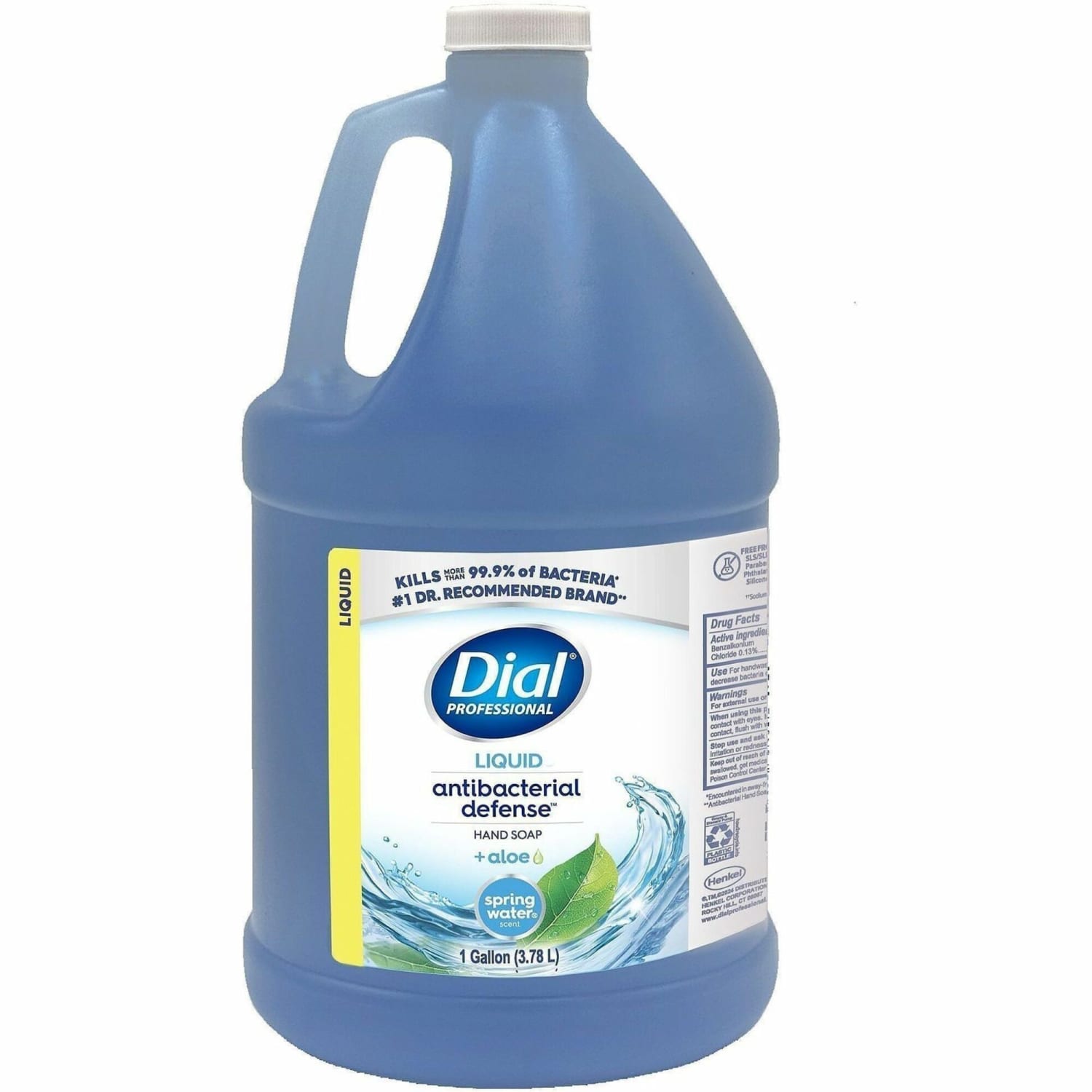 Dial Moisturizing Liquid Hand Soap, Spring Water Scent, 1 Gal.