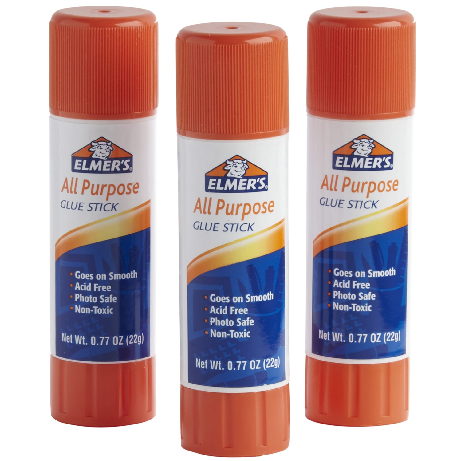 Elmers Office Strength Glue Sticks, All Purpose, 0.77 Oz., Clear, Pack Of 3 - Image 4