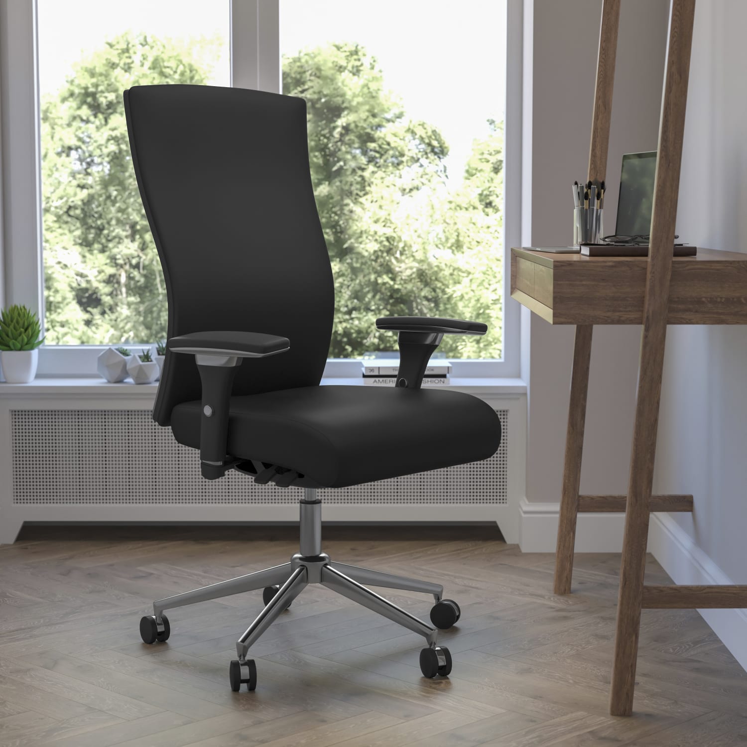 Flash Furniture HERCULES Series 247 IntensiveUse Ergonomic HighBack Executive Multifunction Office Chair Black LeatherSoftGray GOWY85H1 PopularChairscom Flash Furniture HERCULES Series 247 Intensive Use Ergonomic High Back Executive Multifunction Office Chair Black LeatherSoftGray GOWY85H1 PopularChairscom