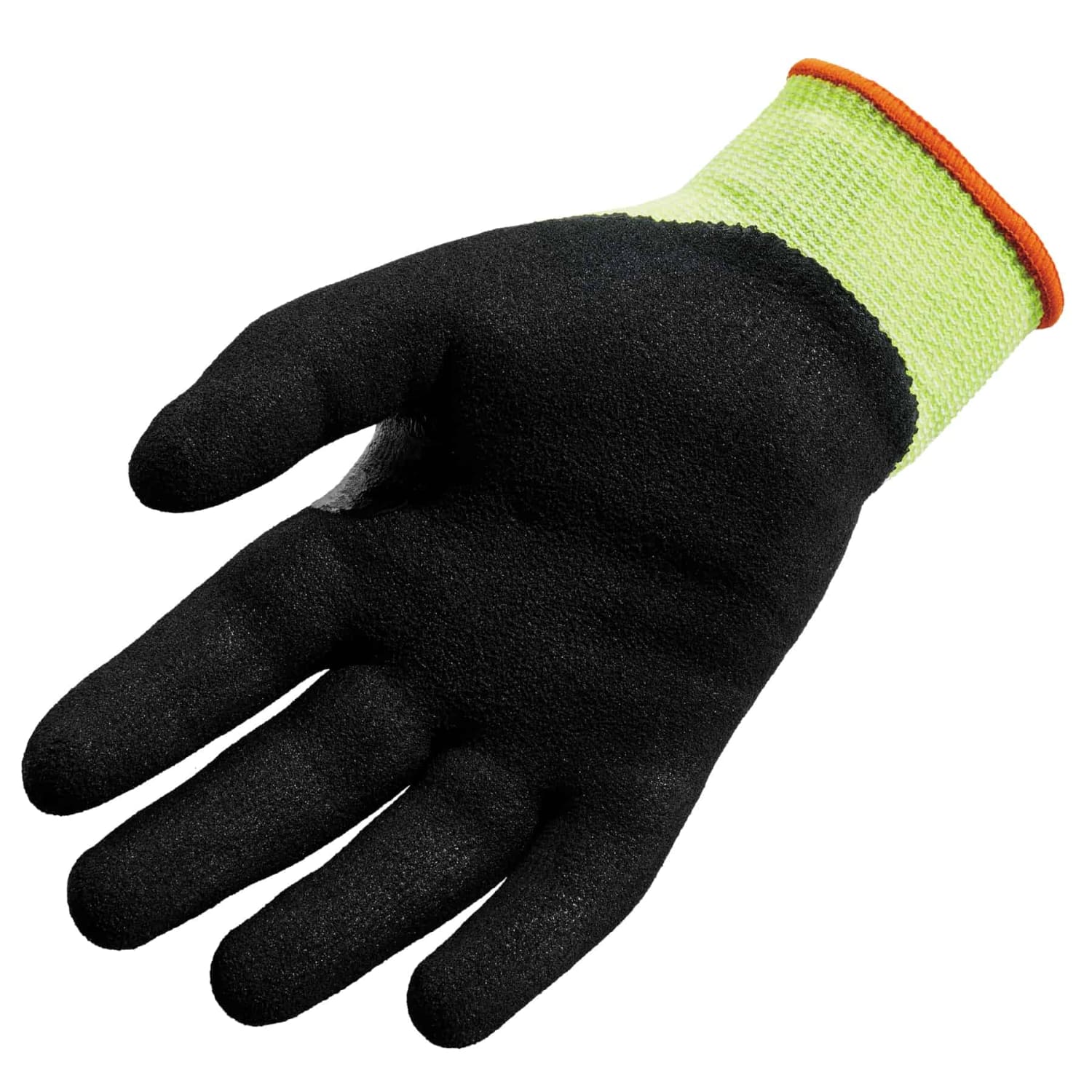 Ergodyne ProFlex 7041 Hi-Vis Nitrile-Coated Level 4 Cut-Resistant Gloves, 2X, Lime - Image 3