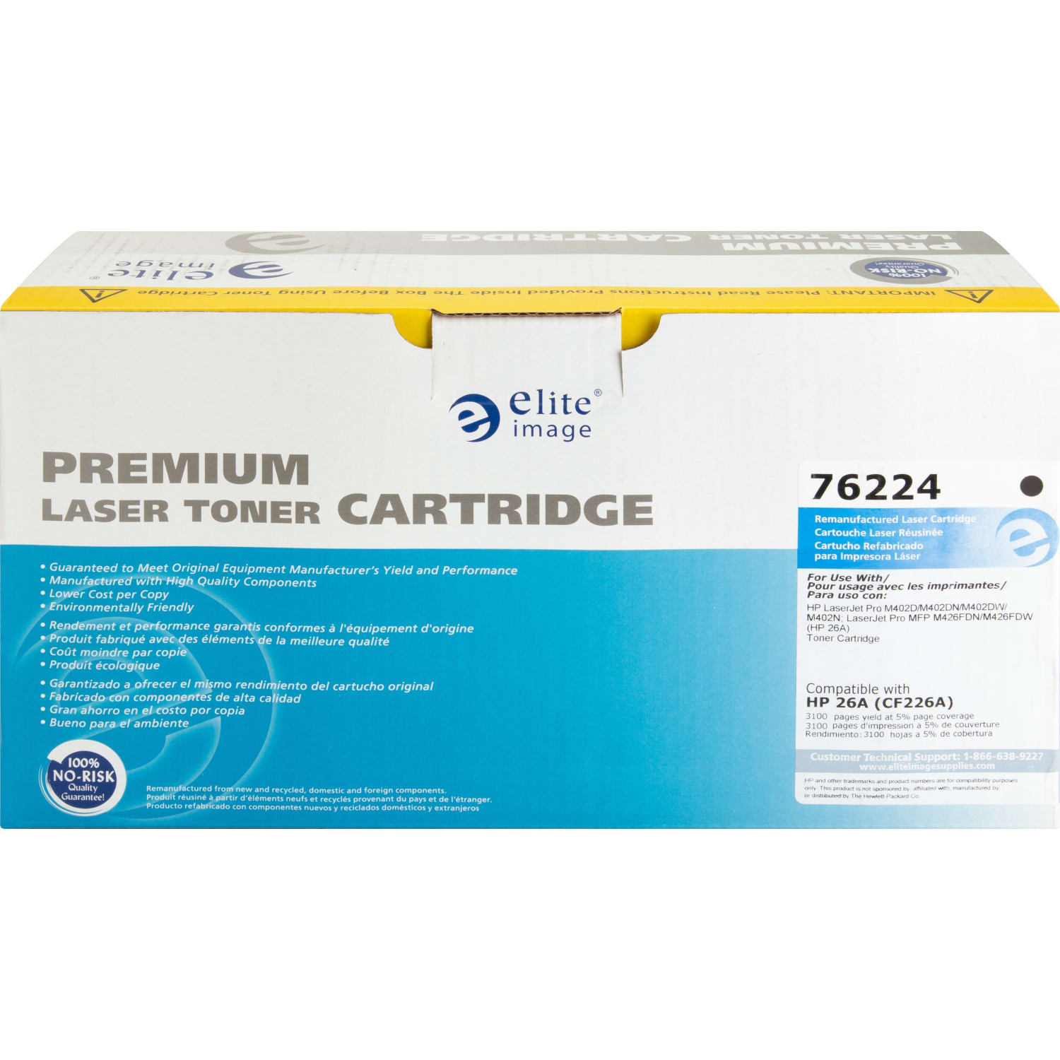 Elite Image Laser Toner Cartridge - Alternative for HP 26A (CF226A) - Black - 1 Each - 3100 Pages - Image 4