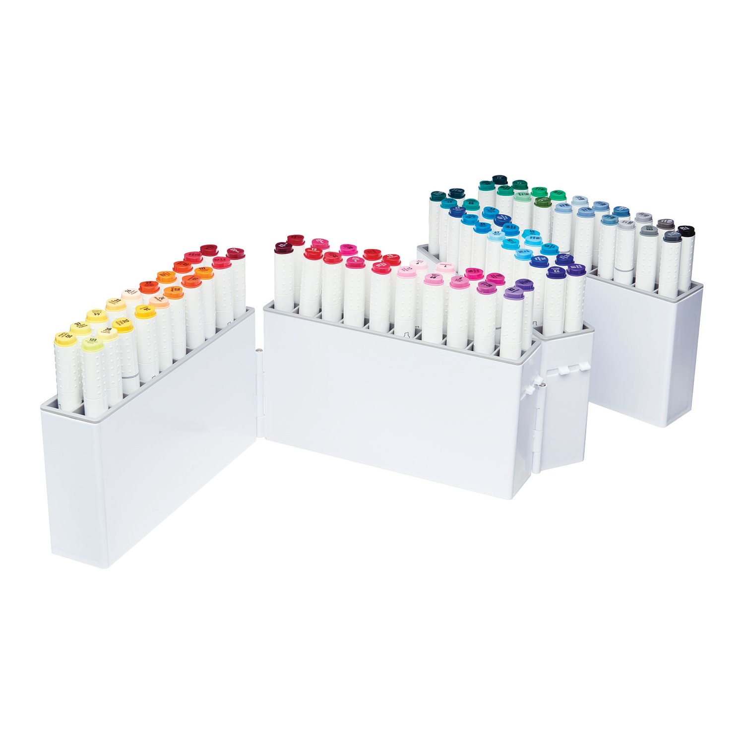 Deflecto Expandable Marker Accordion, 8-1/2inH x 8-5/8inW x 7-1/2inD, White/Clear - Image 3