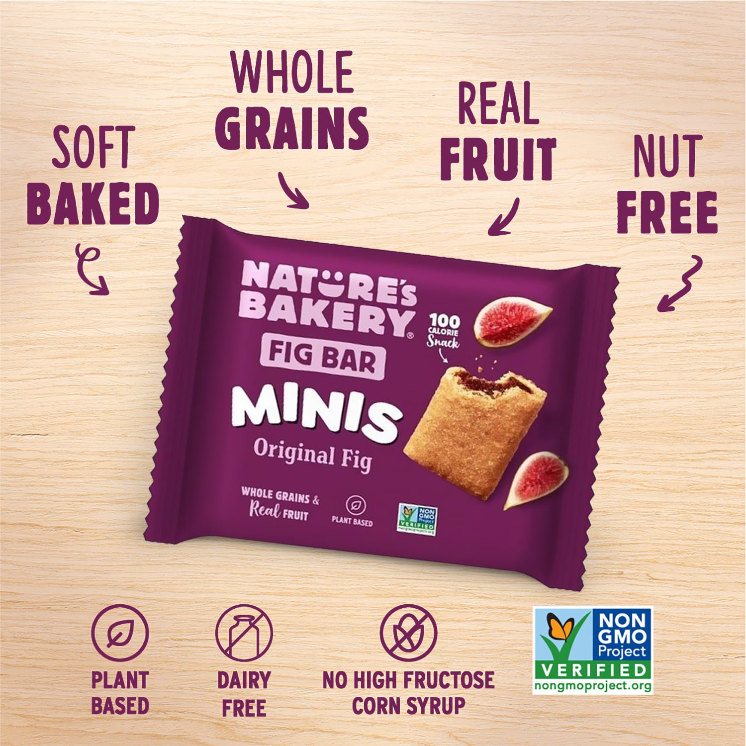 Natures Bakery Minis Whole Wheat Original Fig Bars, 1 Oz, Total Qty 150 - Image 6
