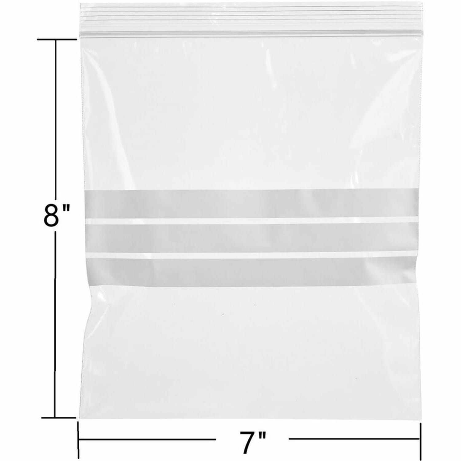 Genuine Joe Food Storage Bags - 7inx 8inx1.75 mil (44 Micron) Thickness - Zipper Closure - Clear - Food, Beef, Poultry, Vegetables, Seafood - 500/Box - Image 6