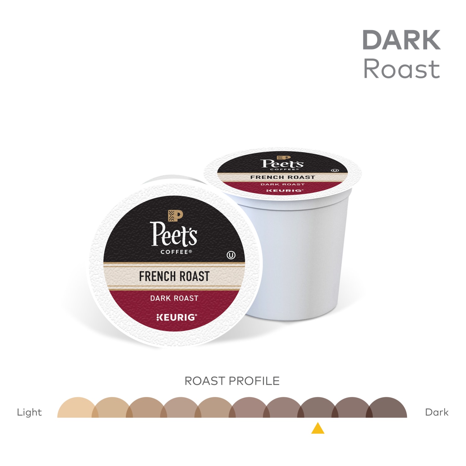 Peets Coffee & Tea Single-Serve Coffee K-Cup, French Roast, 22 Pods Per Box, Set Of 4 Boxes - Image 6