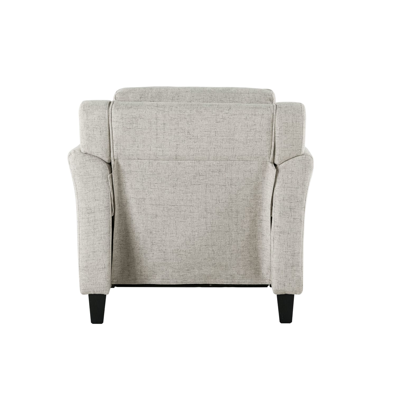 Lifestyle Solutions Hanson Microfiber Chair With Curved Arms, Beige/Black - Image 6