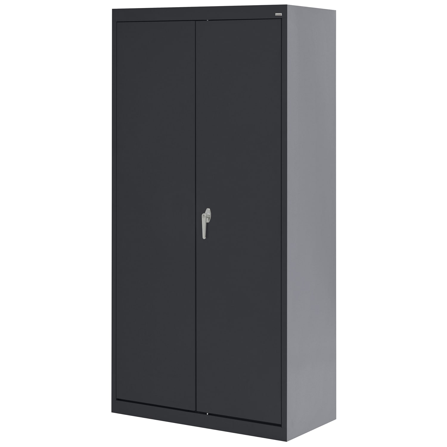 Sandusky Classic Series Medium-Duty Assembled Wardrobe Storage Cabinet, 72inH x 36inW x 24inD, Black - Image 6