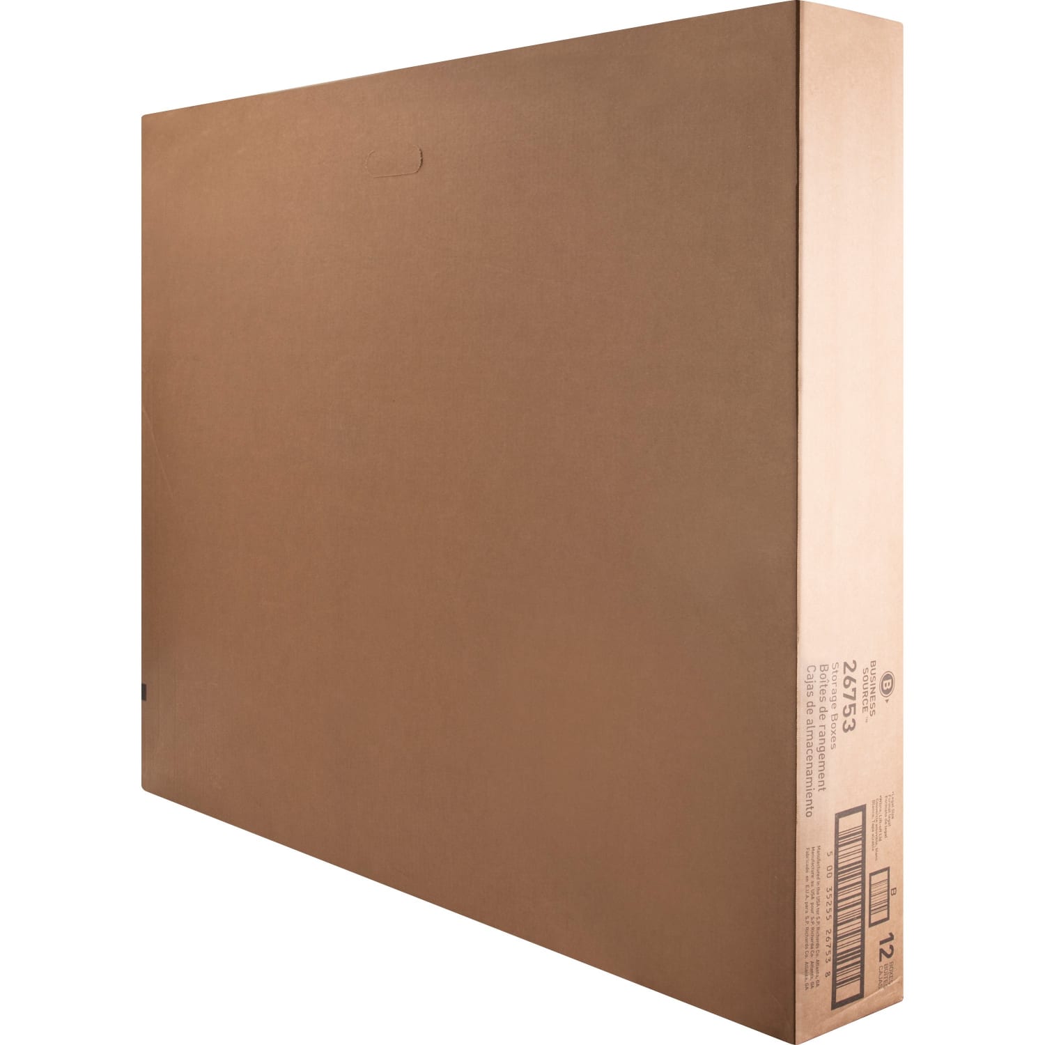 Business Source Light-Duty Storage Boxes With Lift-Off Lids, Legal Size, 15in x 24in x 10in, White, Box Of 12 - Image 3
