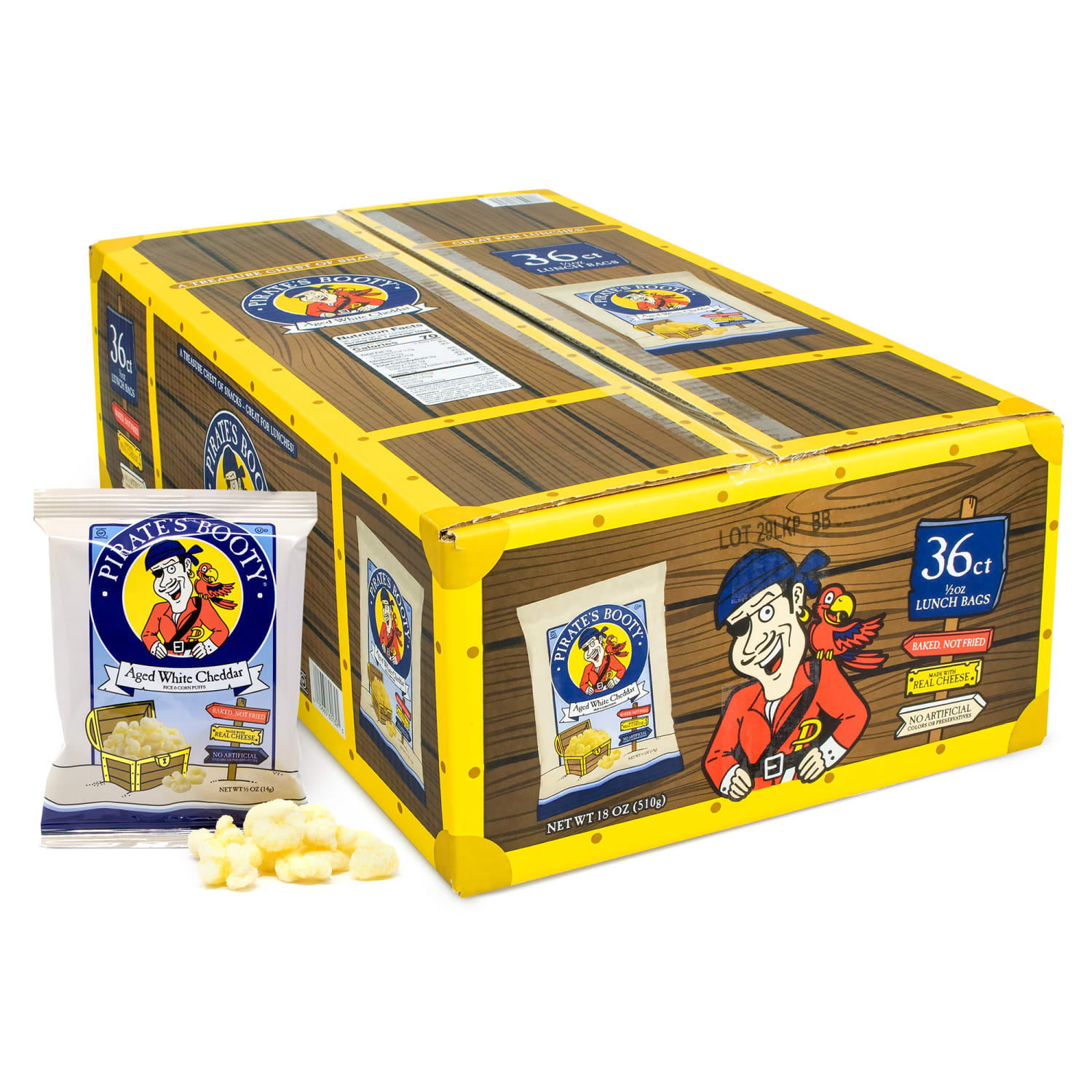 Skinny Pop Variety Pack/Pirates Booty Aged White Cheddar Bundle - Image 5