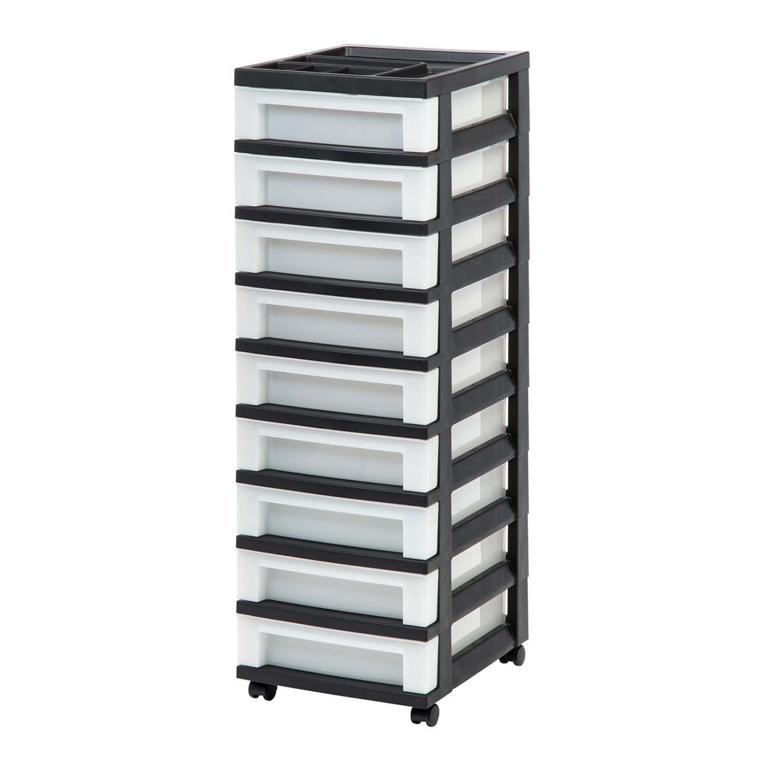Iris Mini Chest, 9 Drawers, 67 Qt, White