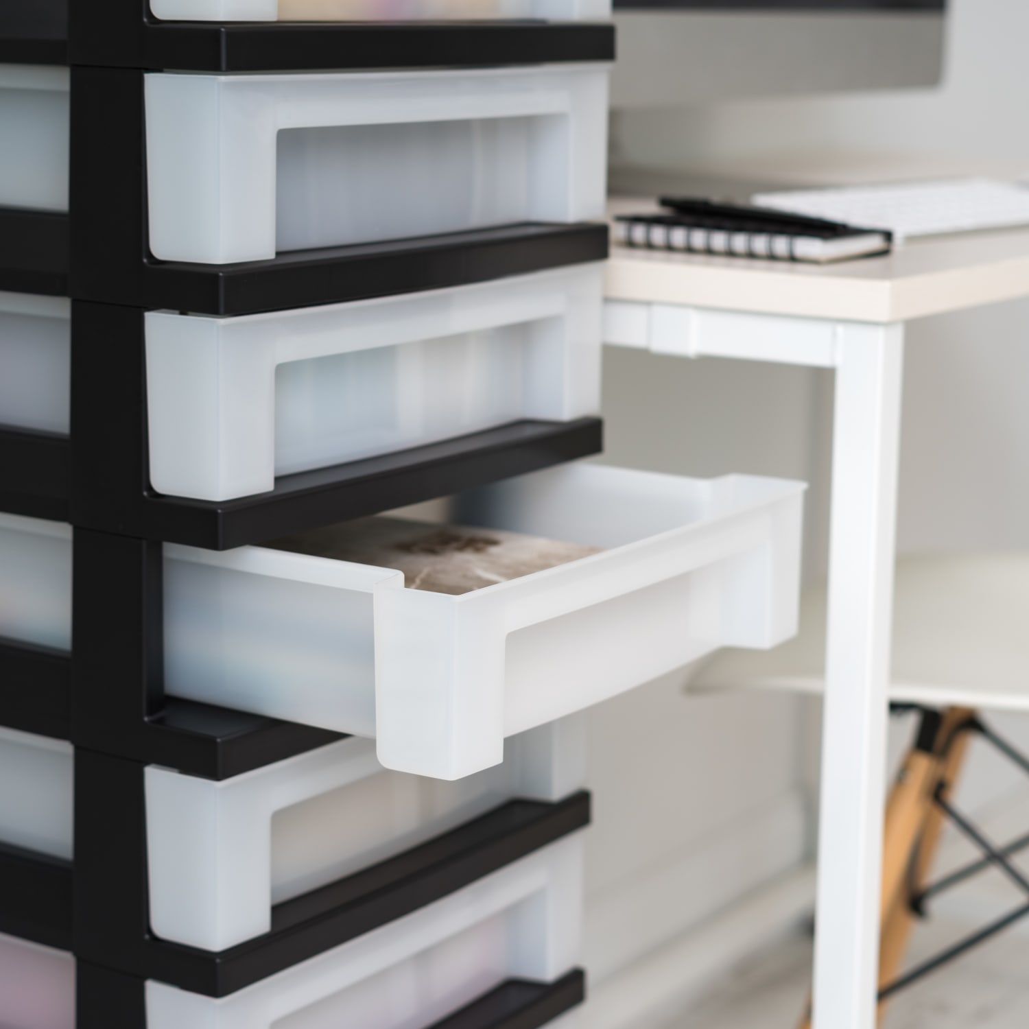 Iris Mini Chest, 9 Drawers, 67 Qt, White - Image 5