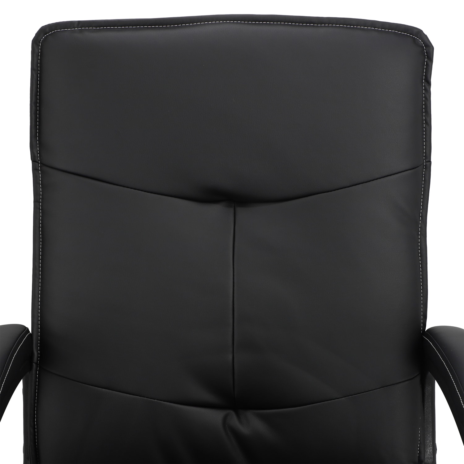 Elama Tufted Faux Leather High-Back Adjustable Office Chair, Black - Image 5