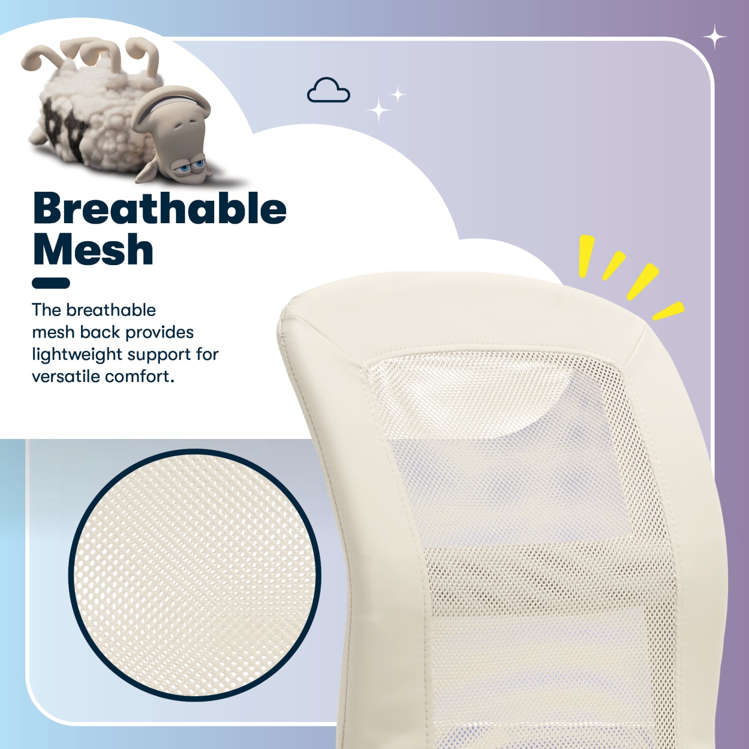 Serta Essentials MidBack Computer Chair Inspiration CreamChrome PopularChairscom Serta Essentials Mid Back Computer Chair Inspiration CreamChrome PopularChairscom