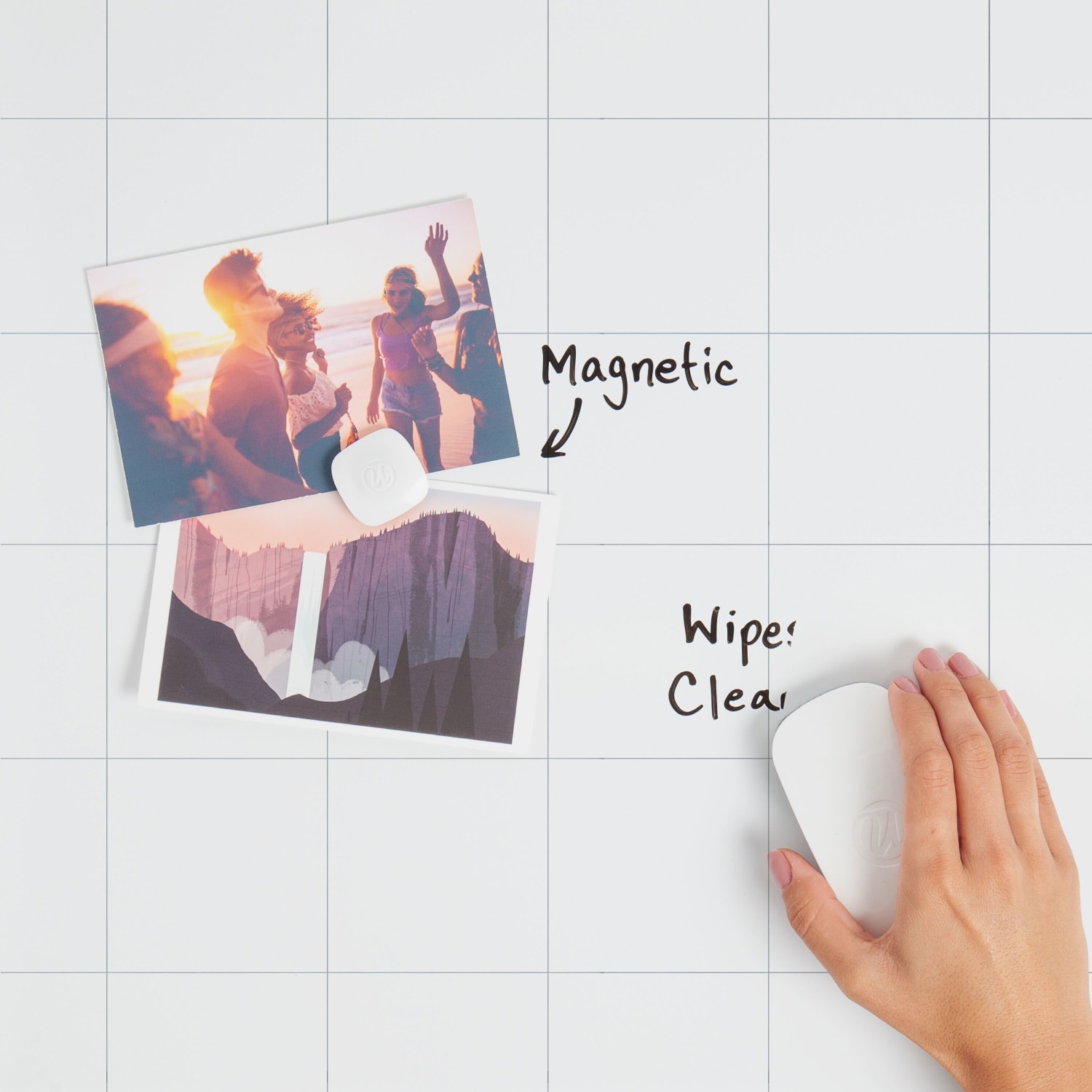 U Brands 4N1 Magnetic Dry-Erase Combo Board, 36in X 24in, Silver Alumimum Frame, Actual Size 35in X 23in (3891U00-01) - Image 5