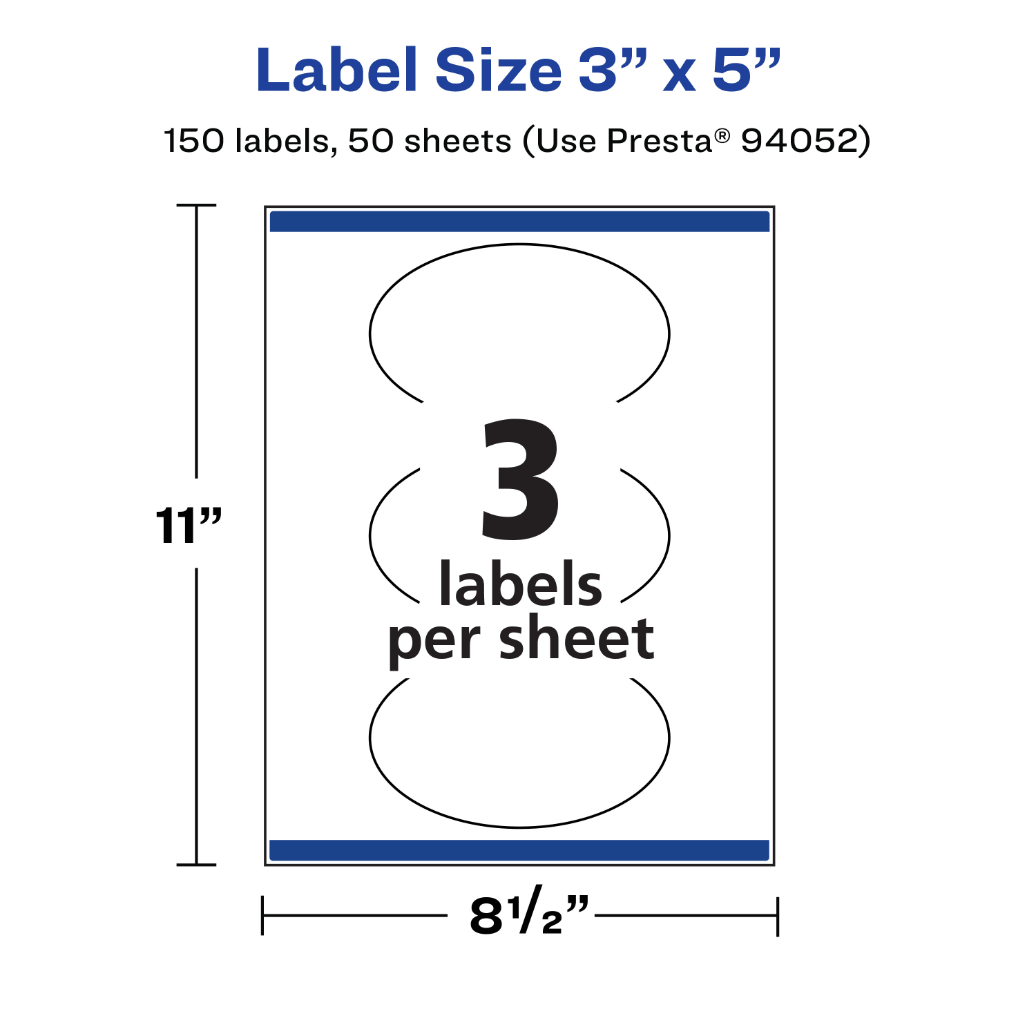Avery Waterproof Permanent Labels With Sure Feed, 94052-WMF50, Oval, 3in x 5in, White, Pack Of 150 - Image 6