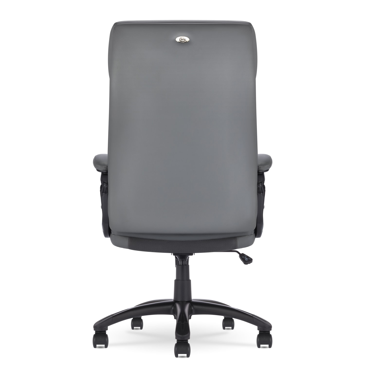 Serta Comfort Ergonomic Bonded Leather MidBack Big Tall Executive Office Chair Gray PopularChairscom Serta Comfort Ergonomic Bonded Leather Mid Back Big Tall Executive Office Chair Gray PopularChairscom