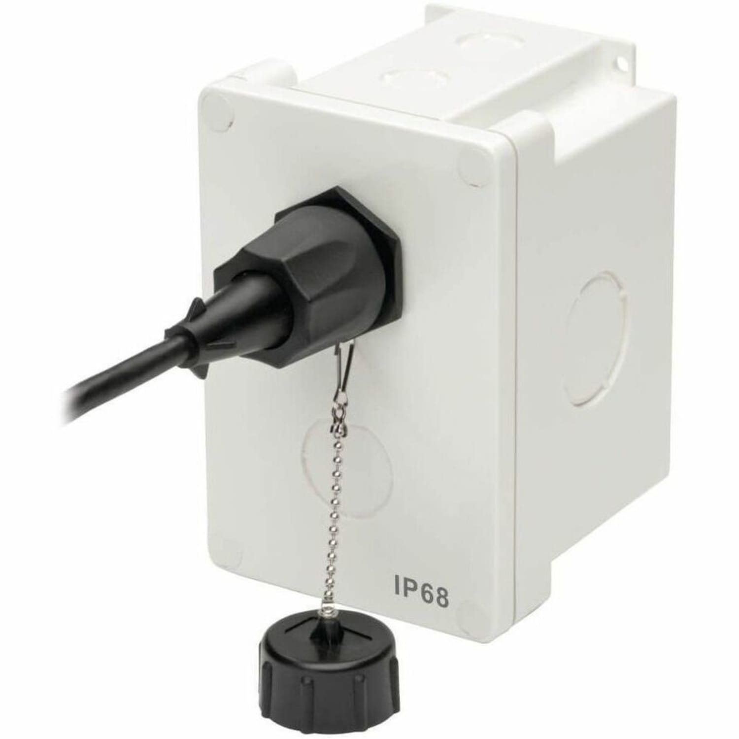 Eaton Tripp Lite Series Waterproof Electrical Junction Box - Cat5e/6, Surface Mount, Industrial, Single Gang, IP68, TAA, 2 Cutouts - N206SB01IND - Image 4