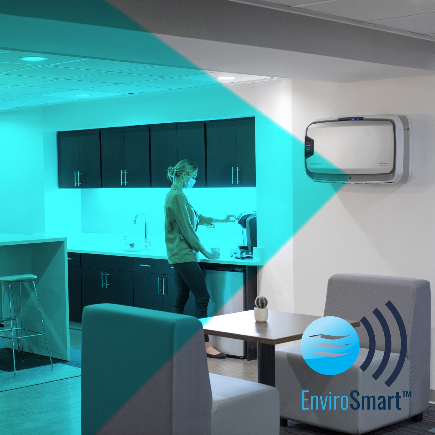 Fellowes AeraMax Pro AM4 PC Air Purifier, Hardwired Wall Mount, H13 True HEPA Filtration, PureView, 650-1100 sq ft - Image 6