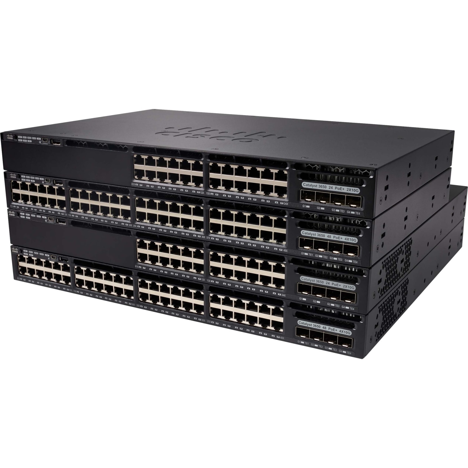 Cisco Catalyst 3650-24PDM-L Layer 3 Switch - 24 Ports - Manageable - Gigabit Ethernet, 10 Gigabit Ethernet - WSC365024PDML