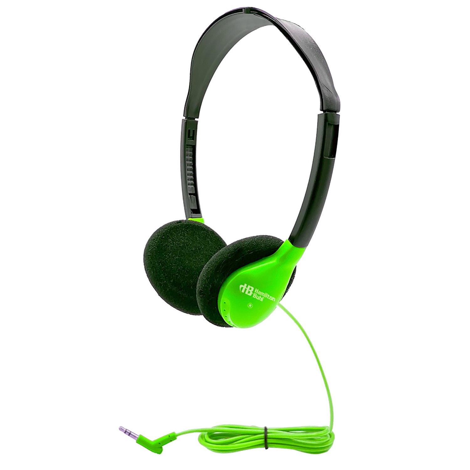 HamiltonBuhl Personal On-Ear Stereo Headphones, Green, Pack Of 3 Headphones - Image 3
