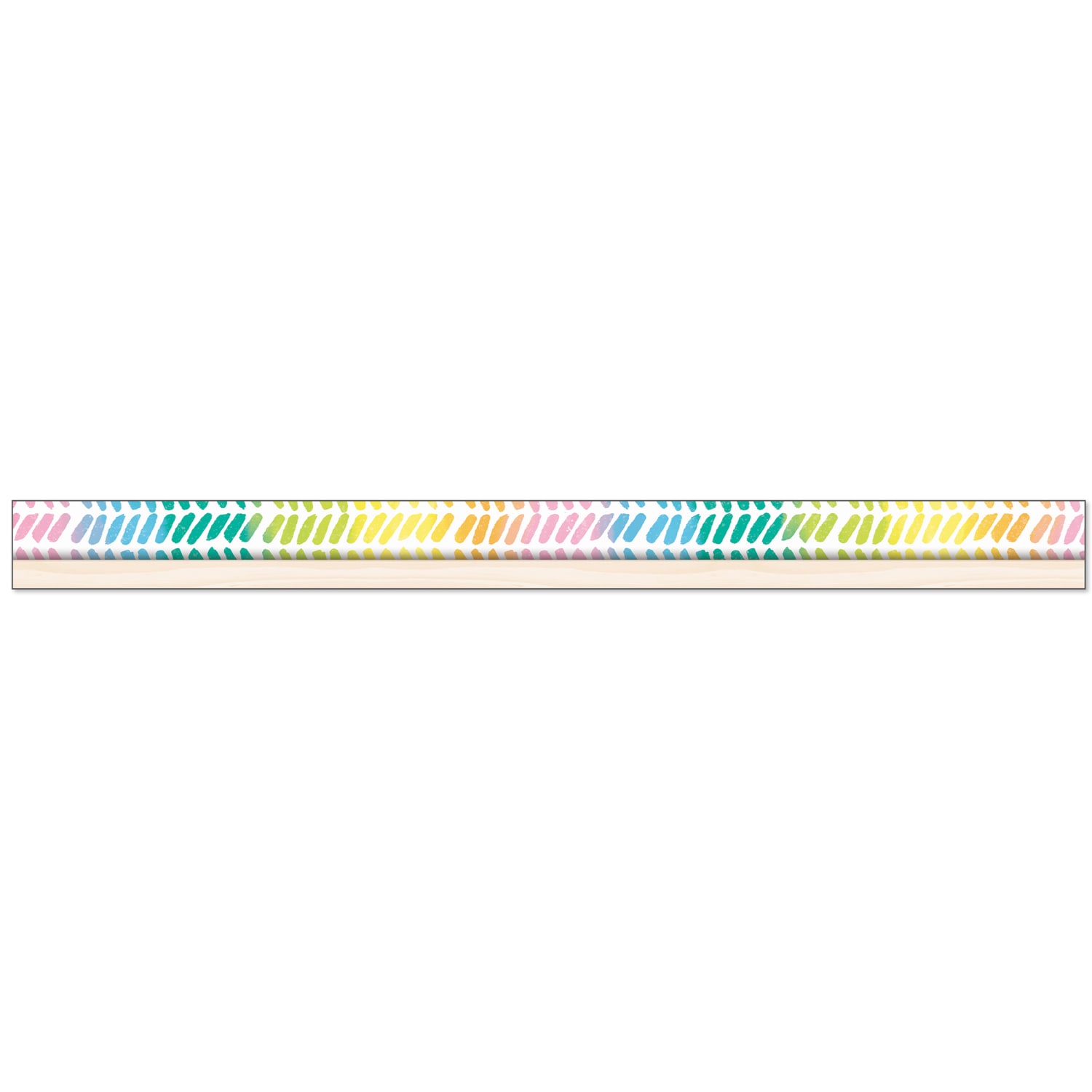 Carson Dellosa Education Happily Ever Elementary Creatively Inspired Straight Borders, Watercolor Chevron, 12 Borders Per Pack, Set Of 6 Packs - Image 4