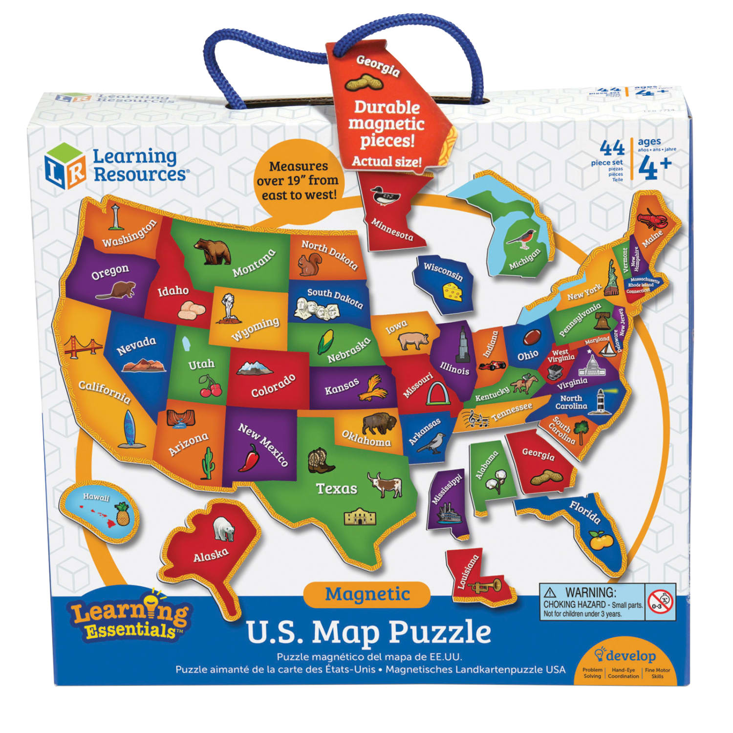 Learning Resources Magnetic U.S. Map Puzzle, Pre-K - Grade 4 - Image 3
