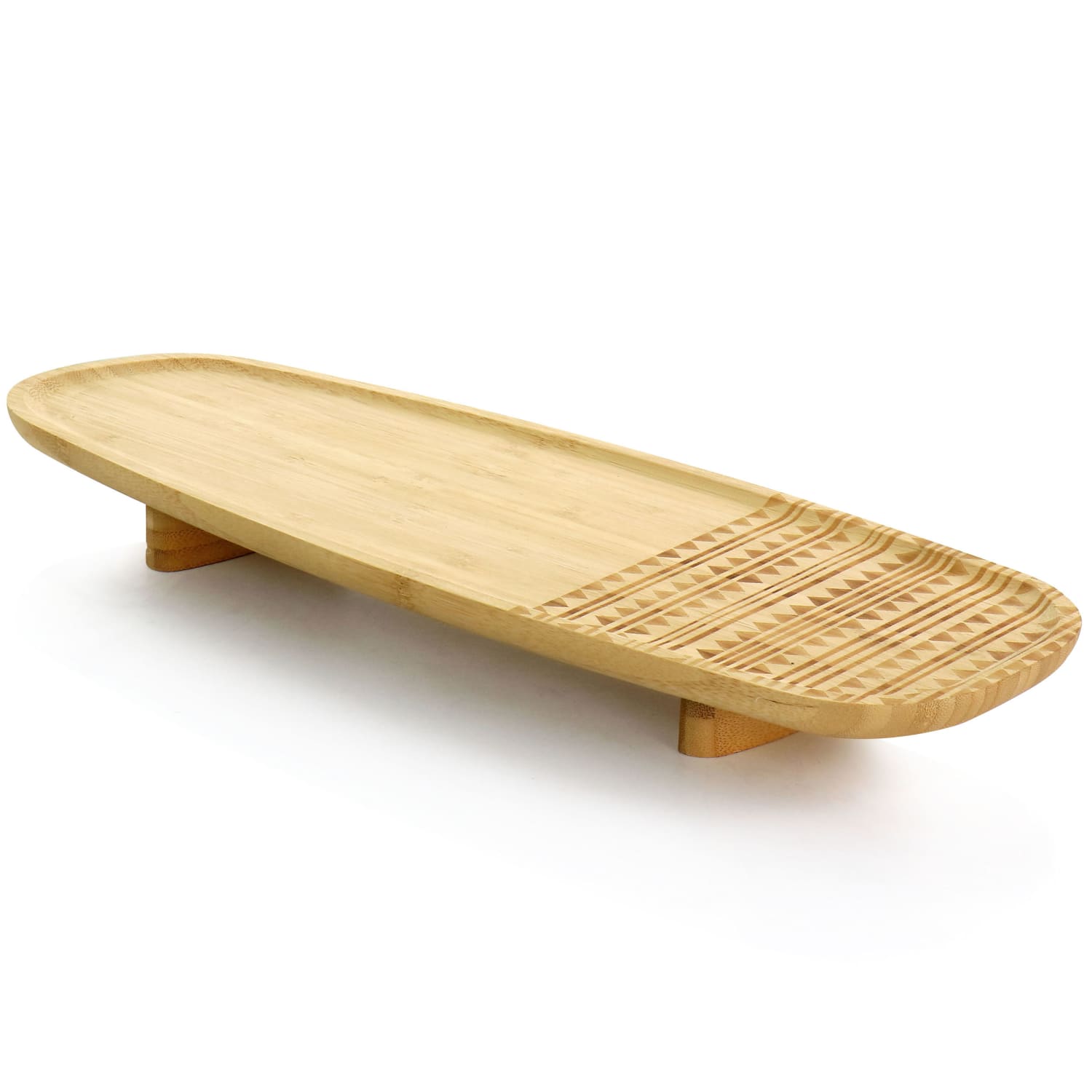 Gibson Home Sadler Narrow Wooden Serving Tray, 1-15/16inH x 6-1/4inW x 17-3/4inD, Brown - Image 6