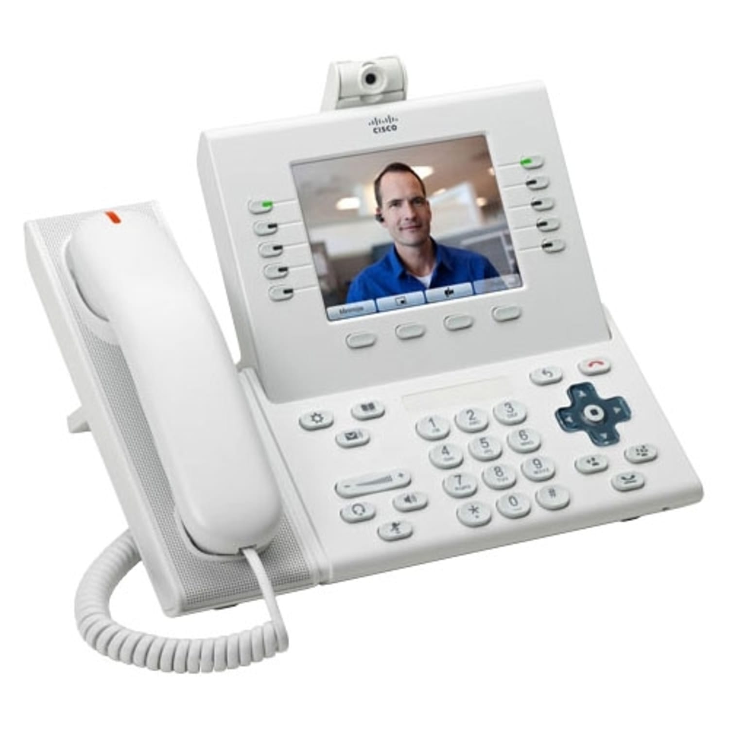 Cisco 9951 IP Phone - Corded/Cordless - Corded - Bluetooth - Arctic White - 1 x Total Line - VoIP - 5in LCD - PoE Ports - Image 3