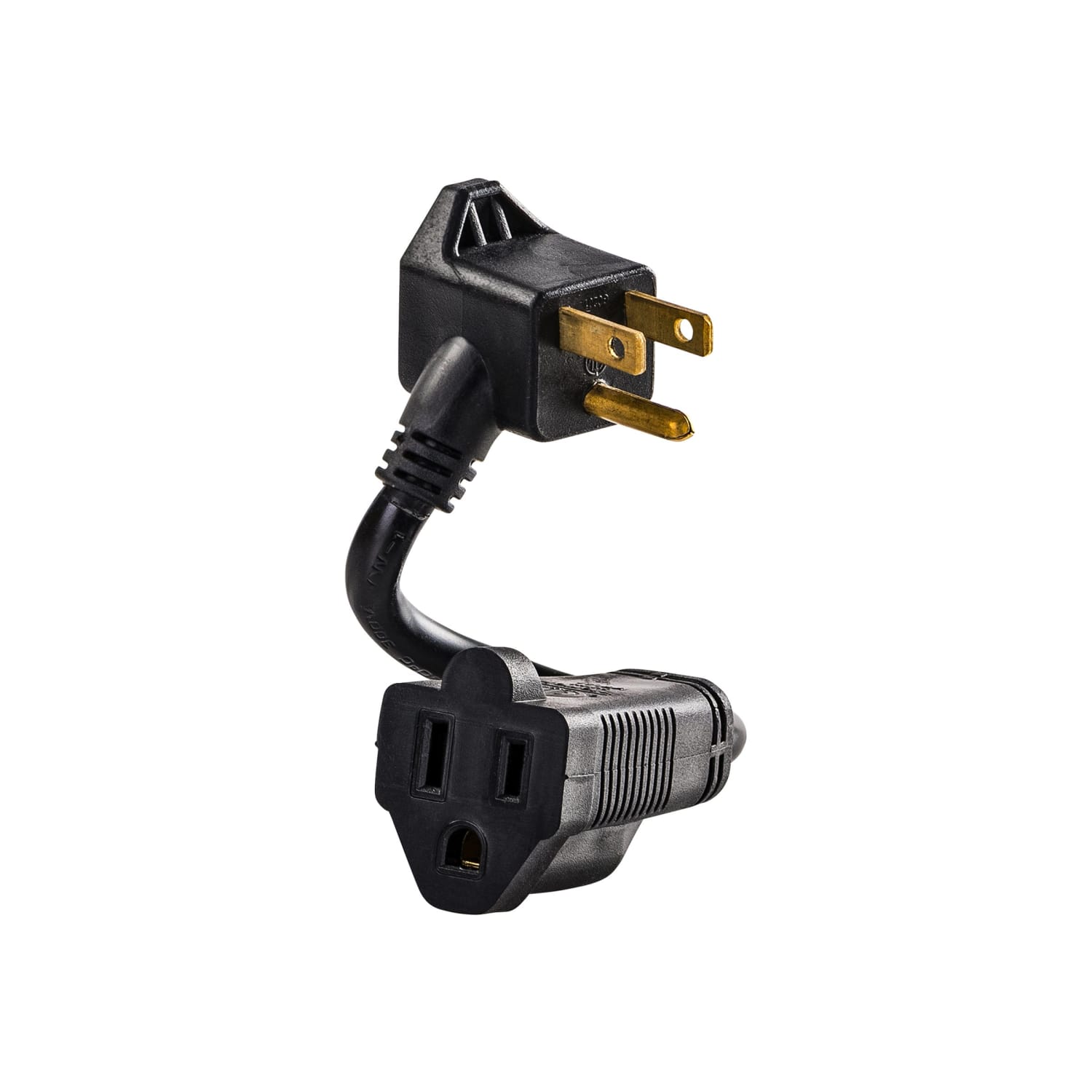 CyberPower GC201 - Power extension cable - NEMA 5-15, NEMA 5-15P (R) to NEMA 5-15 (F) - AC 125 V - 13 A - 15.2 cm - black