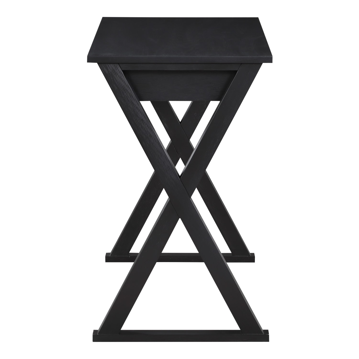 Office Star Marna 40inW Writing Desk With Drawer, Black - Image 3