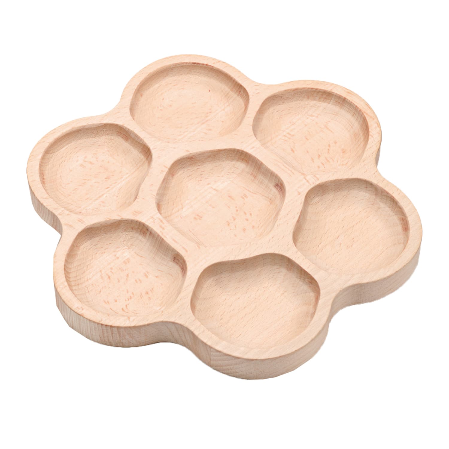 Yellow Door Natural Flower 6-Section Tactile Tray, Brown, Pre-K To 1st