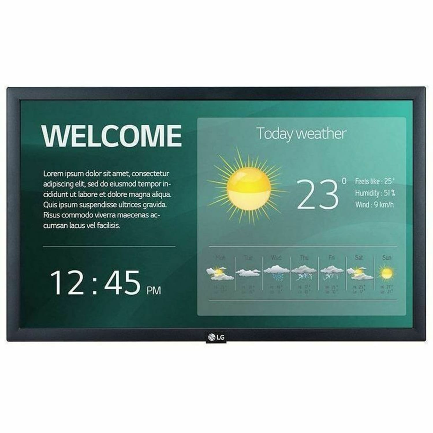 LG 22SM3G-B Digital Signage Display - 21.5in LCD - 1920x 1080 - LED - 250 Nit - 1080p - HDMI - USB - Serial - 22SM3GB - Image 3