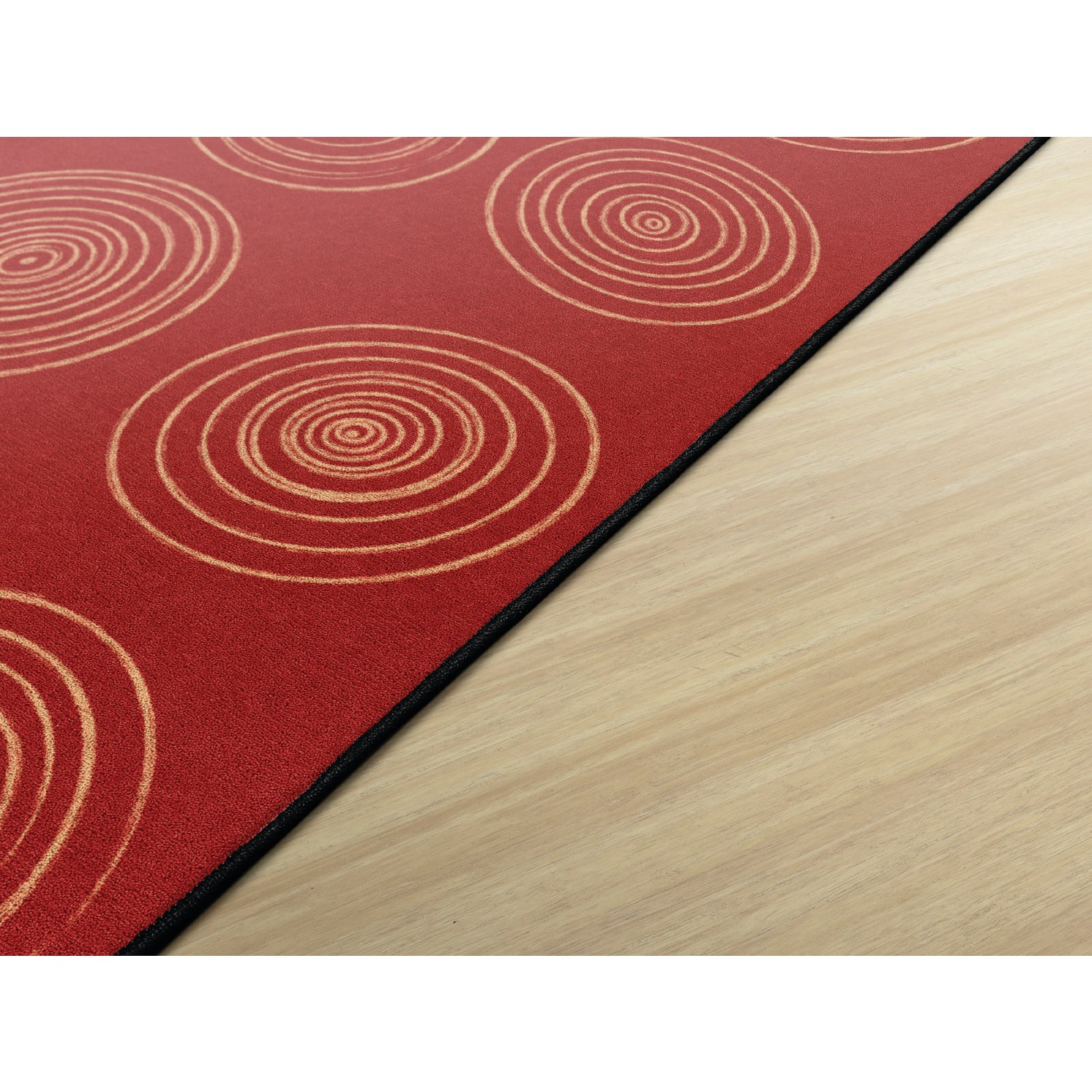 Flagship Carpets Circles Rug, Rectangle, 6ft x 8ft 4in, Brick - Image 3