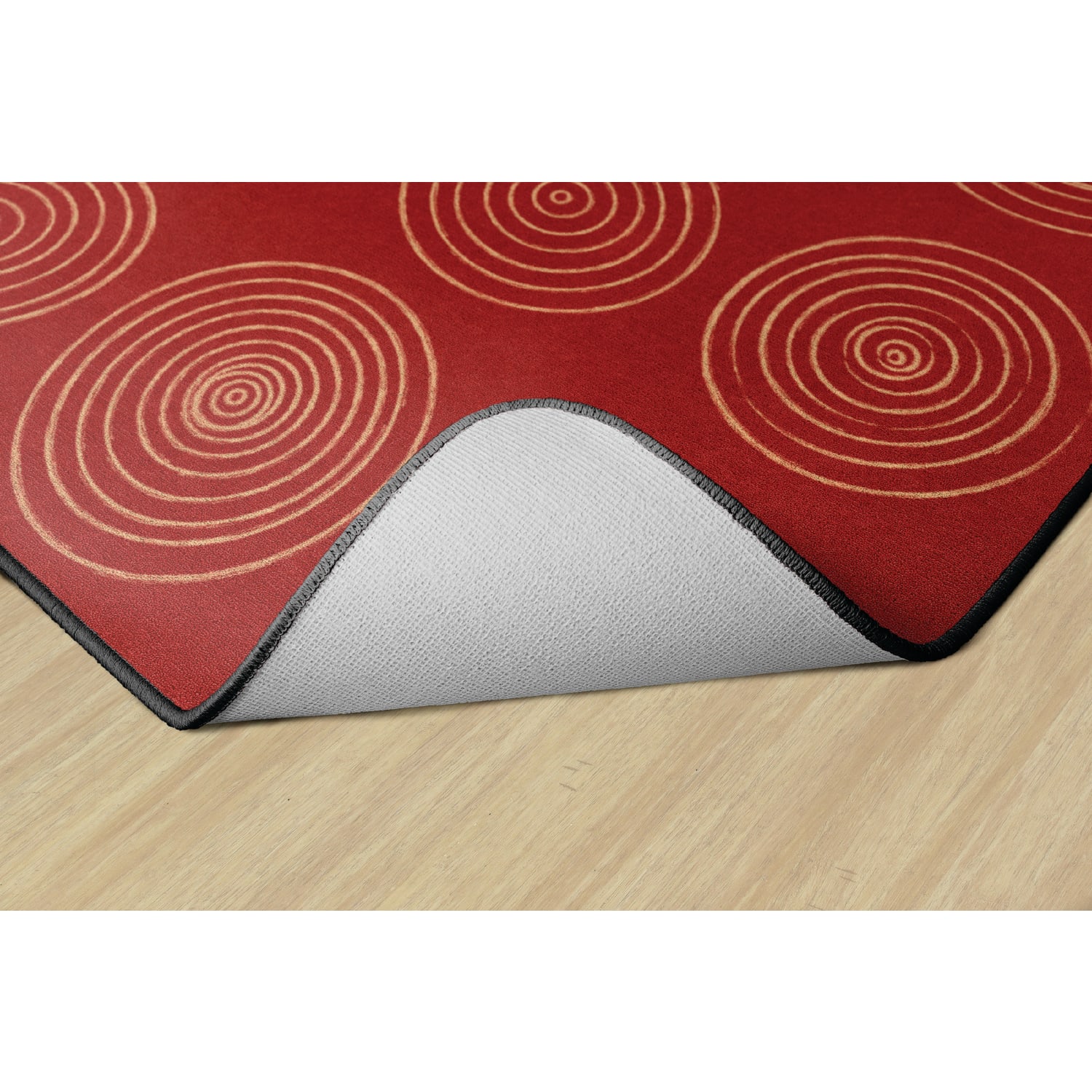 Flagship Carpets Circles Rug, Rectangle, 6ft x 8ft 4in, Brick - Image 5