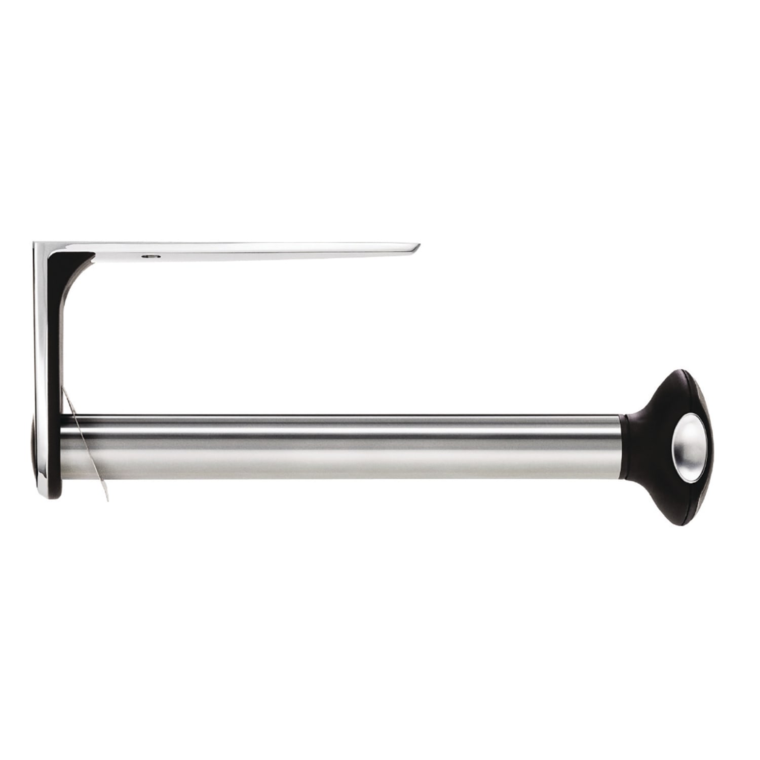 simplehuman Stainless Steel Wall Mount Paper Towel Holder, 4 9/10inH x 13 1/10inW x 3inD, Silver - Image 3