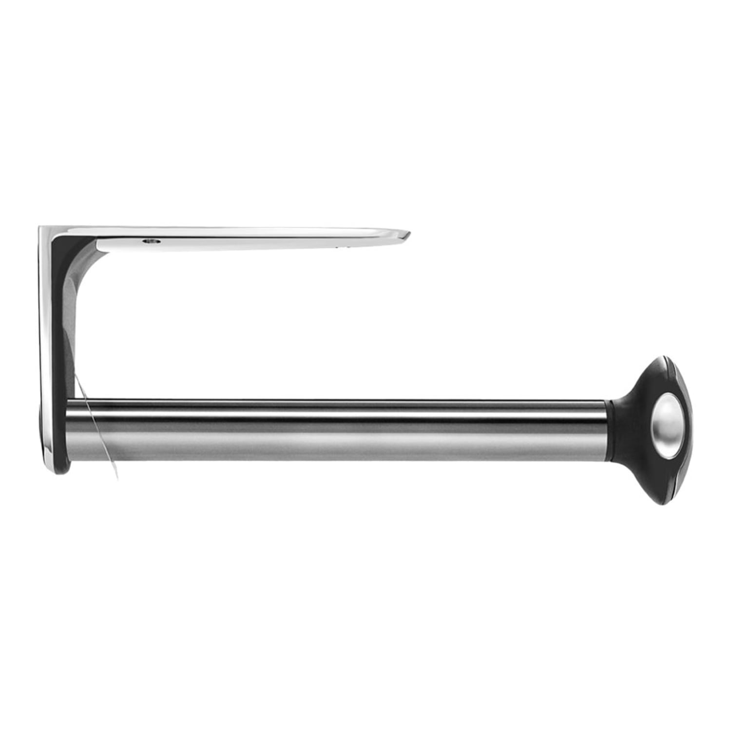 simplehuman Stainless Steel Wall Mount Paper Towel Holder, 4 9/10inH x 13 1/10inW x 3inD, Silver - Image 5