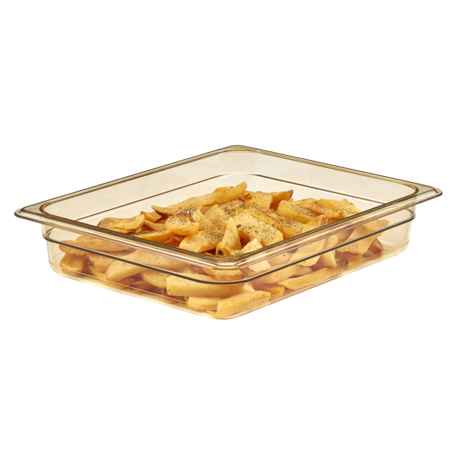 Cambro H-Pan High-Heat GN 1/2 Food Pans, 2inH x 10-7/16inW x 12-3/4inD, Amber, Pack Of 6 Pans - Image 4
