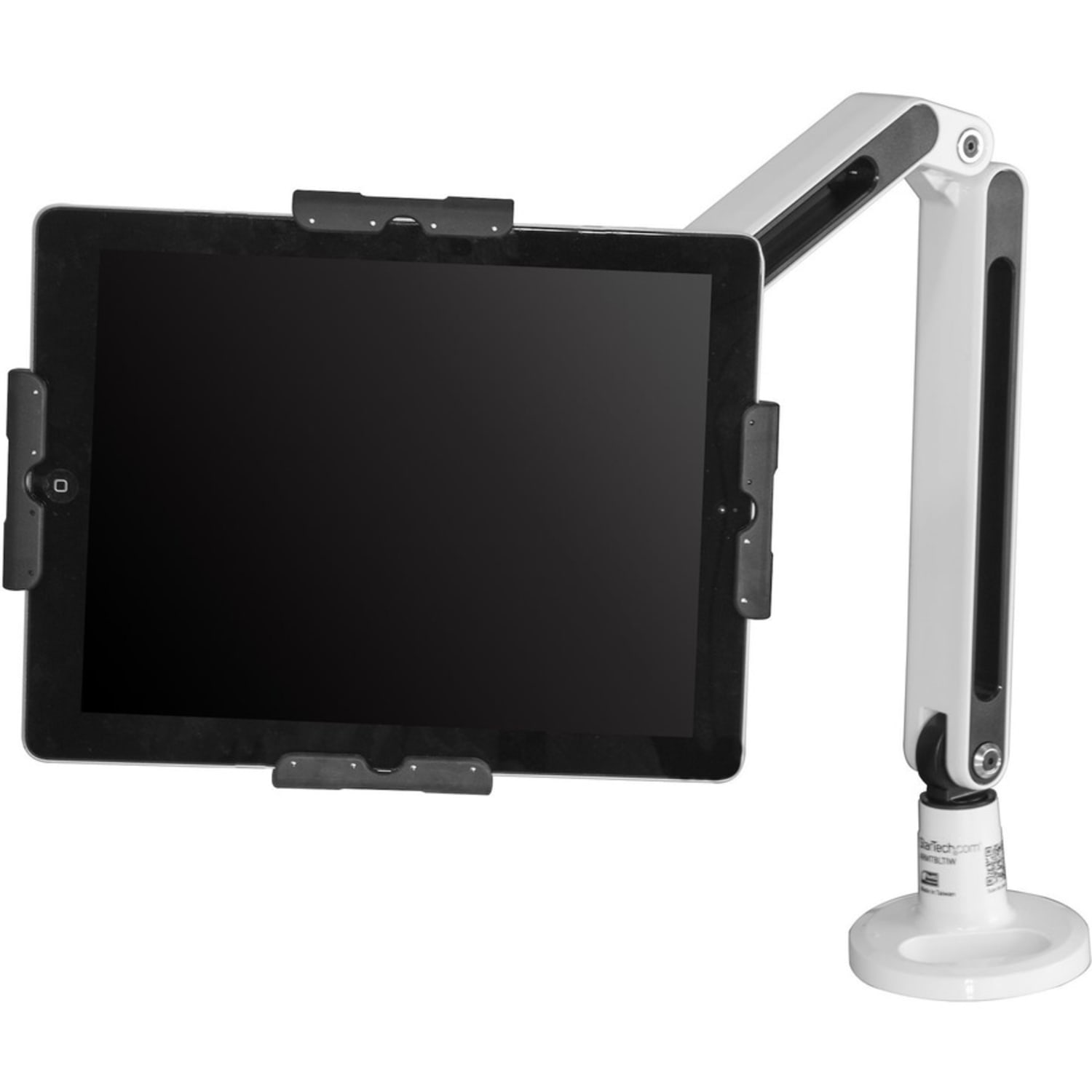 StarTech.com Desk-Mount Tablet Arm - Articulating - For 9in to 11in Tablets - iPad or Android Tablet Holder - Lockable - Steel - White - Image 4