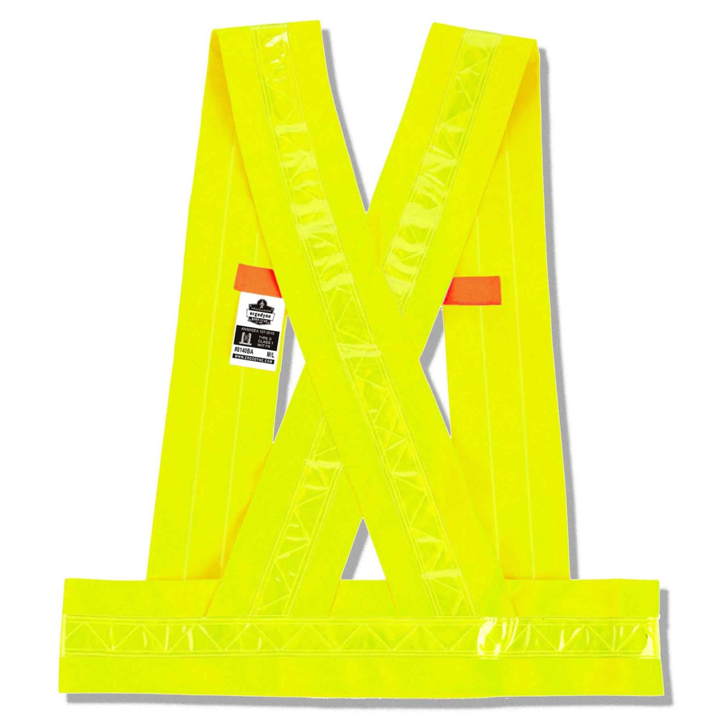 Ergodyne GloWear Safety Vest, Breakaway Sash, Type-O Class 1, 3X, Lime, 8140BA - Image 3
