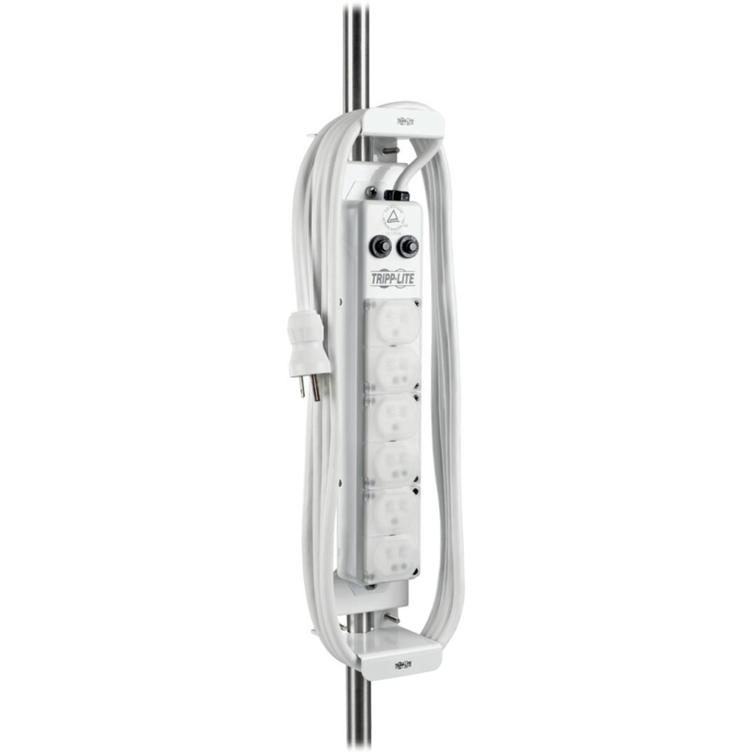 Tripp Lite Safe-IT Mounting Clamp for Medical-Grade Power Strips Antimicrobial Protection - White - Image 6