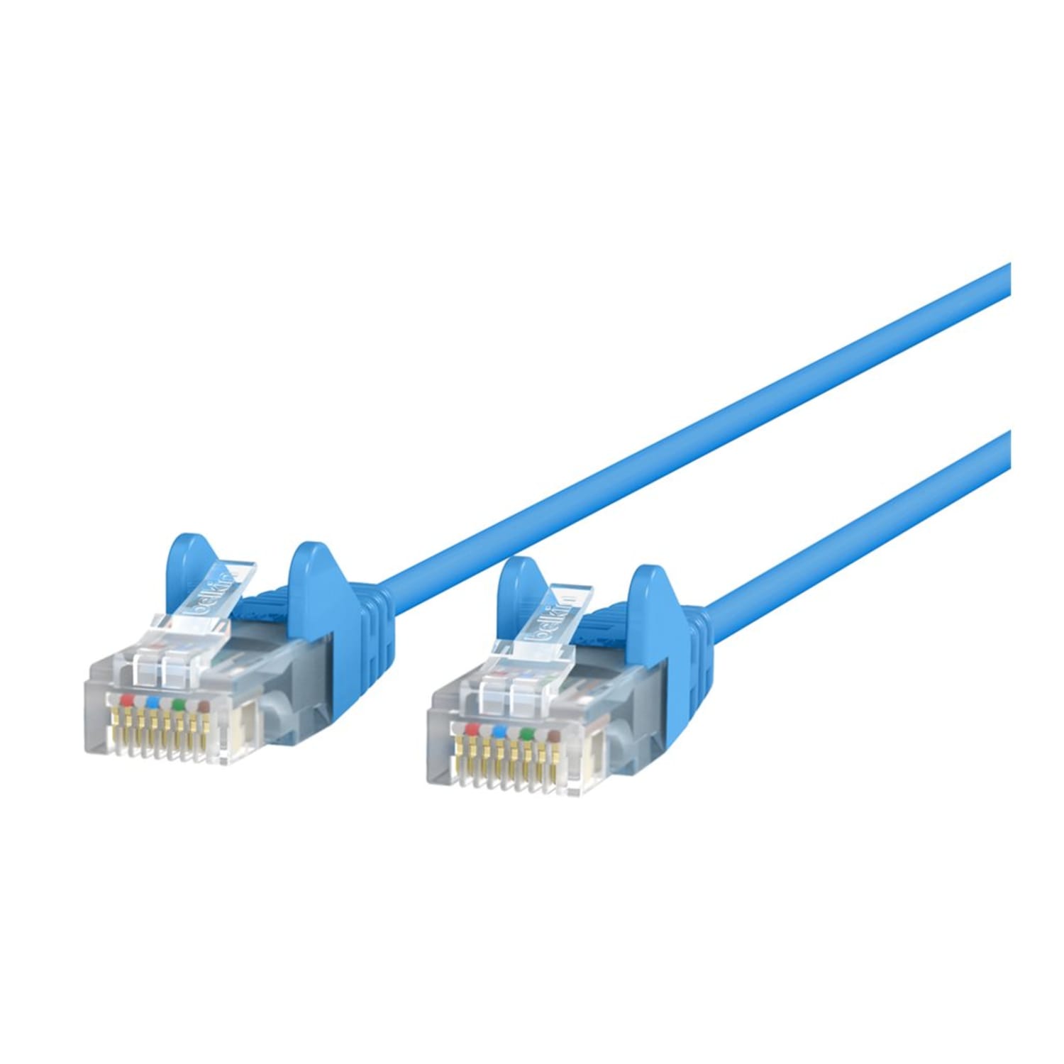 Belkin CAT6 Slim Gigabit Snagless UTP Ethernet Cable - 12 ft Category 6 Network Cable  - CE001B12BLUS