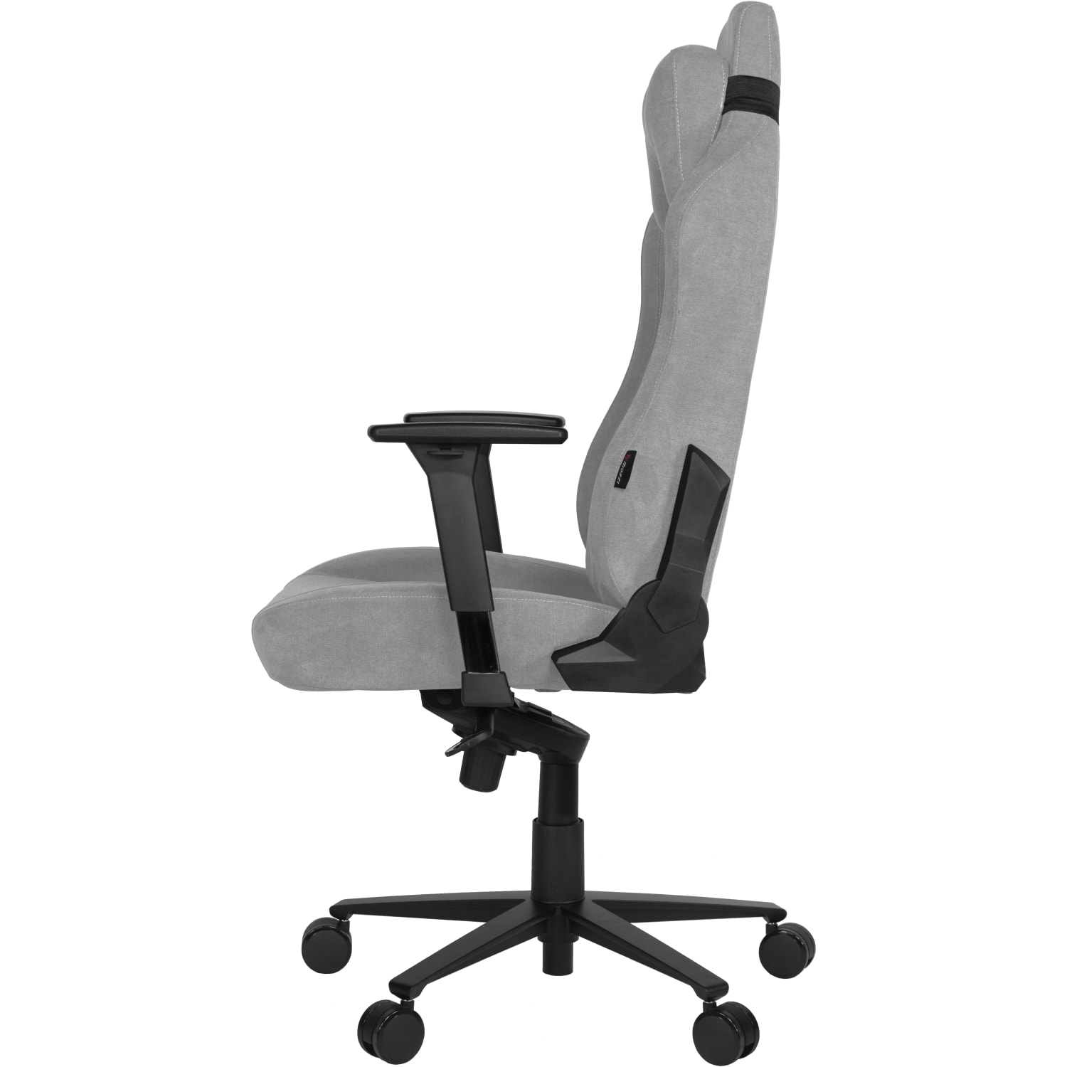 Arozzi Vernazza Premium Ergonomic Fabric High Back Gaming Chair Light Gray PopularChairscom